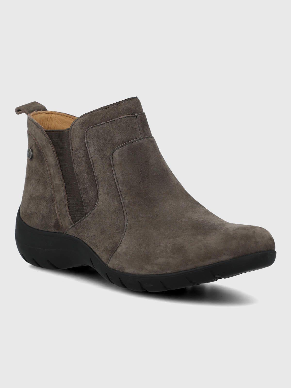 Botin Cuero Mujer Ever Gris-0