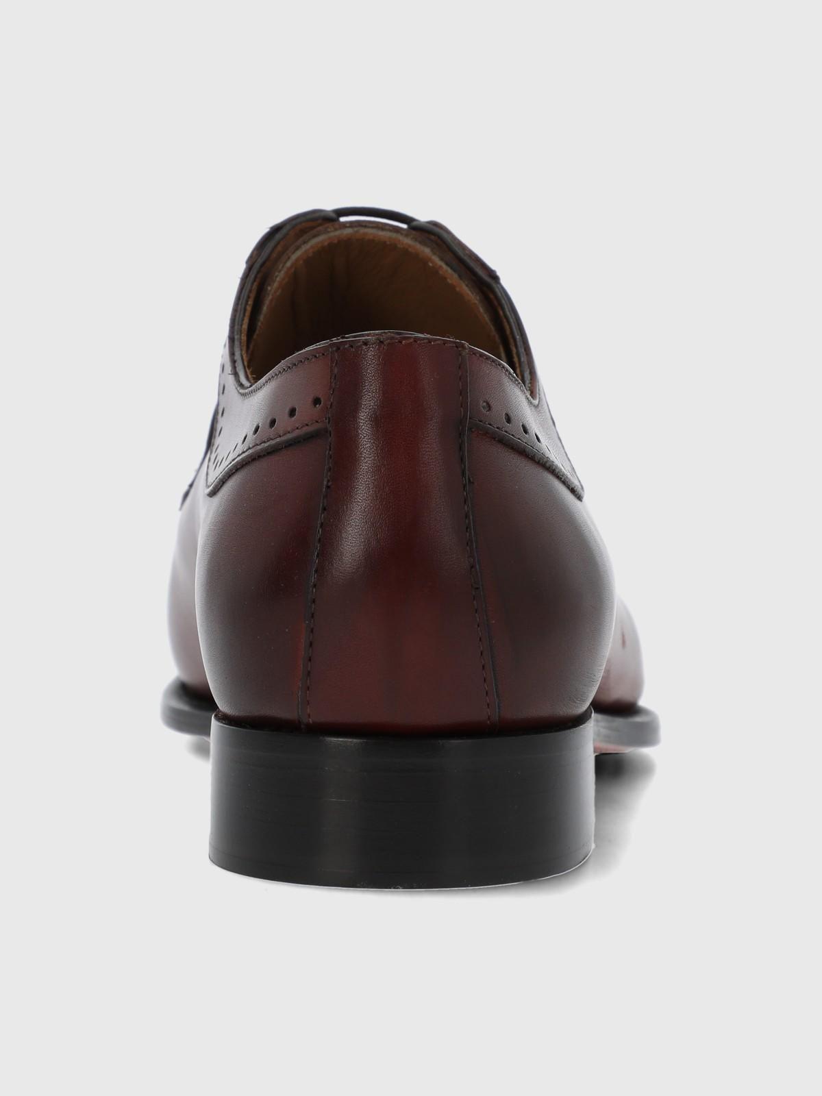 Zapato Italiano Cuero Letto Café-6