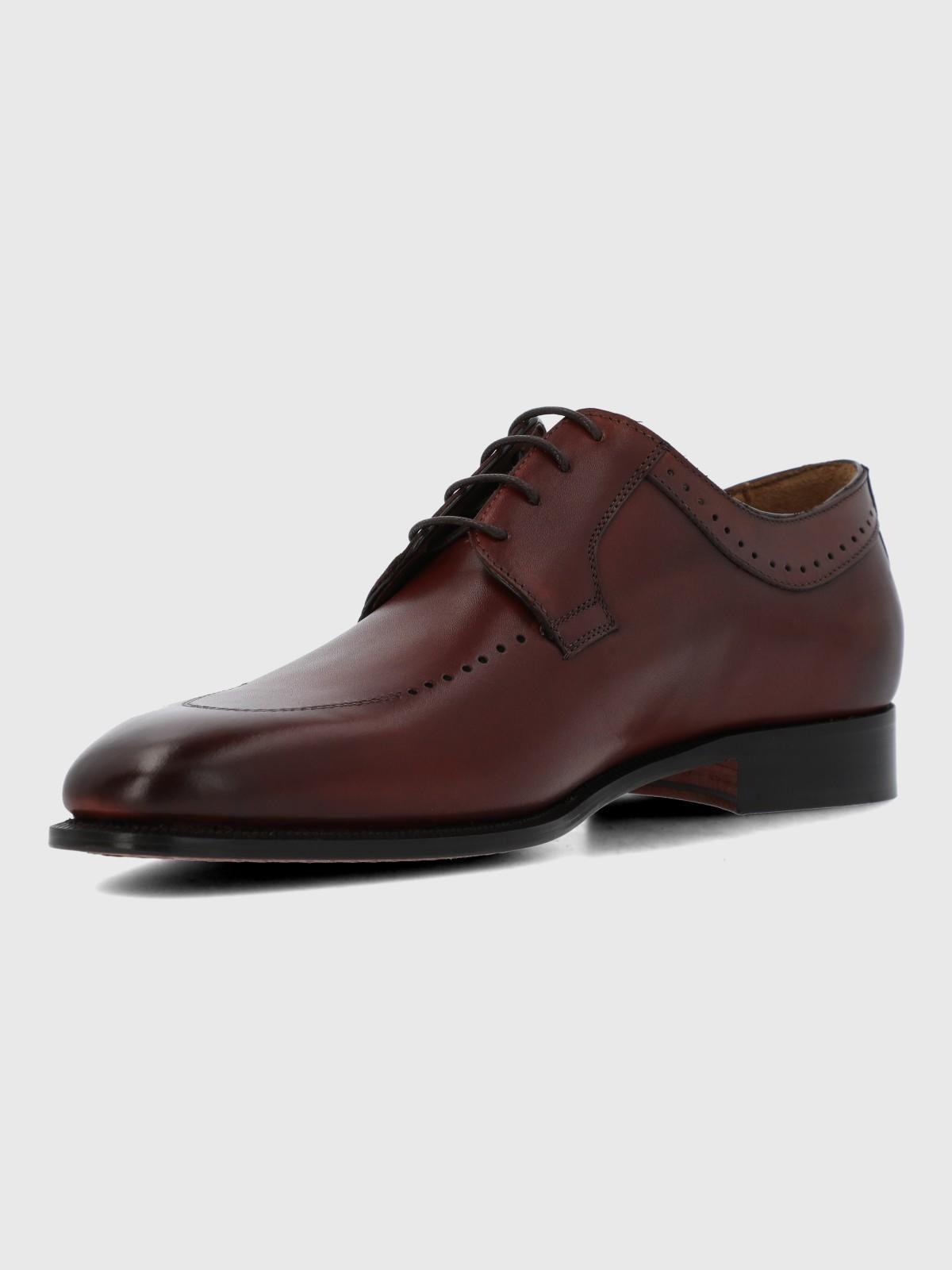 Zapato Italiano Cuero Letto Café-5