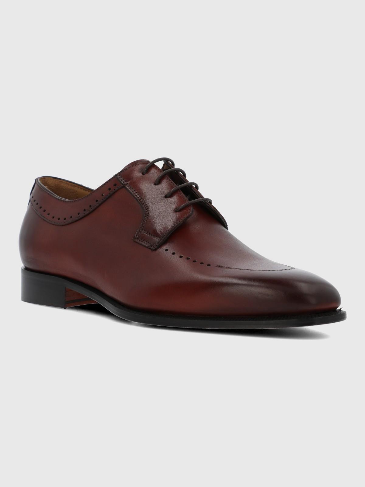 Zapato Italiano Cuero Letto Café-0