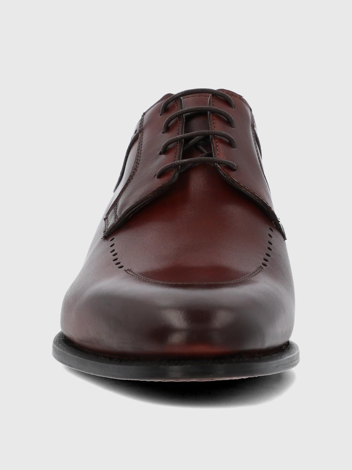 Zapato Italiano Cuero Letto Café-3