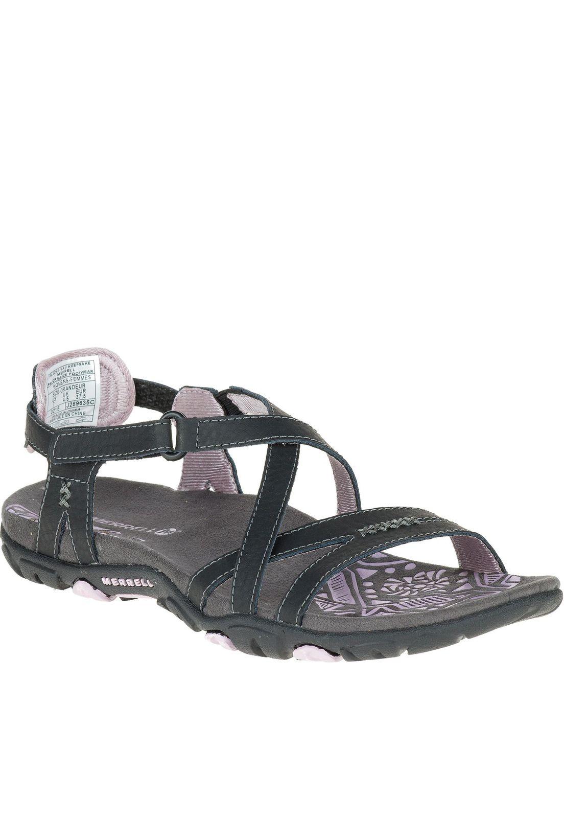 Sandalia Mujer Sandspur Rose Leather Negro-0