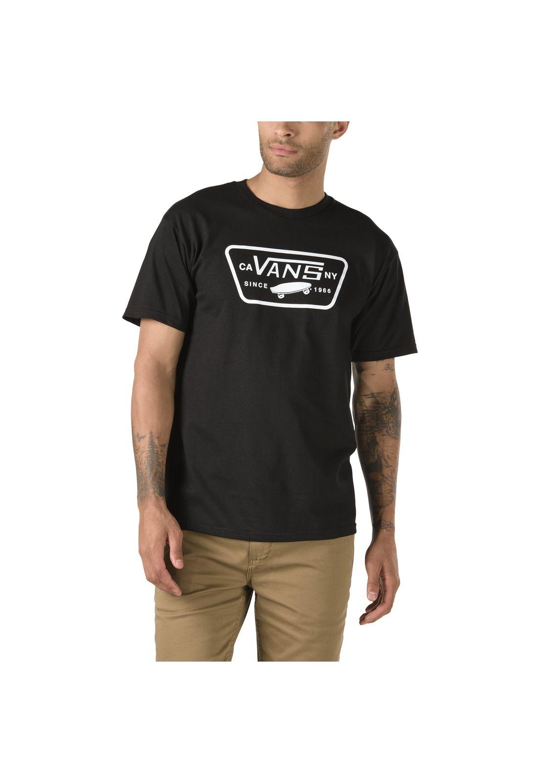 Polera M/C Hombre MN FULL PATCH Negra-0