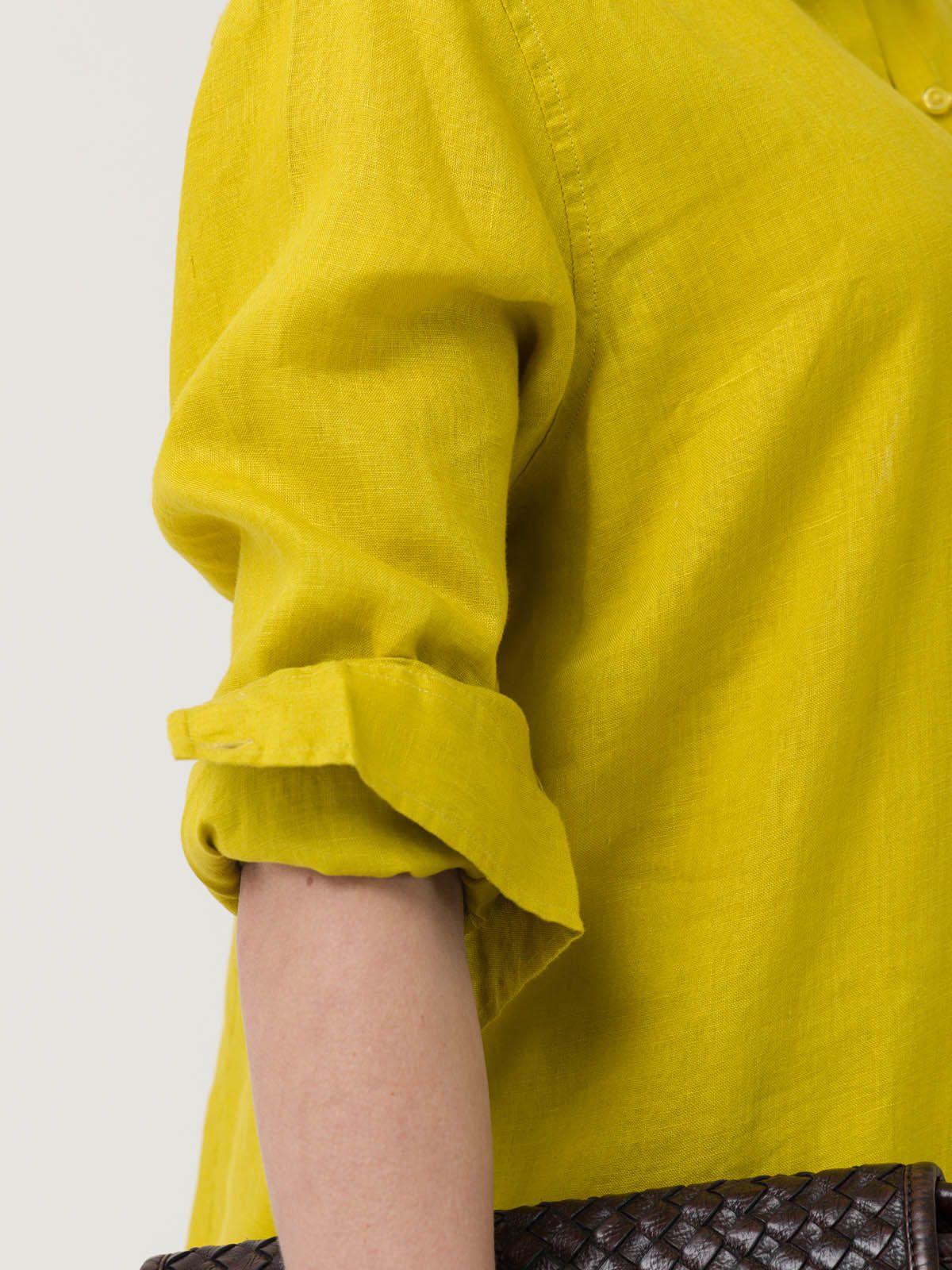 Blusa Lino Orgánico Mujer Lirio Amarillo -7