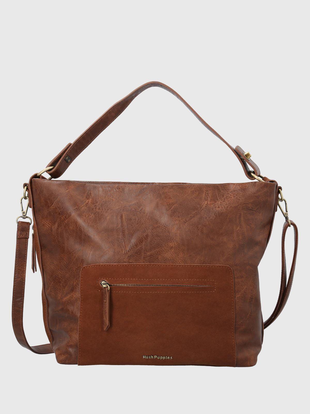 Cartera Ecocuero Mujer Laryn Hobo Café-0