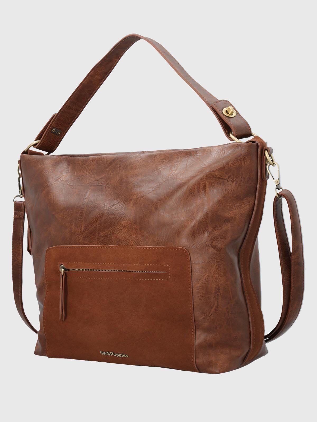 Cartera Ecocuero Mujer Laryn Hobo Café-1