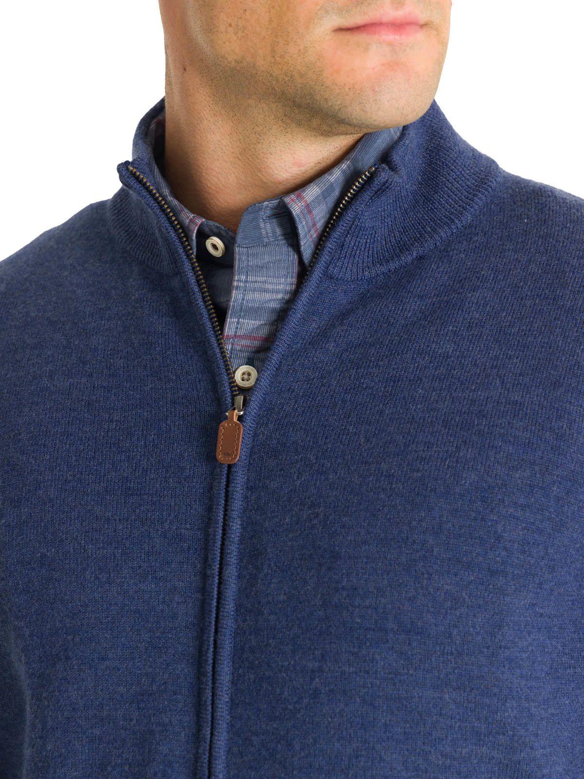 Chaleco Lana Merino Hombre Massafull Celeste-7