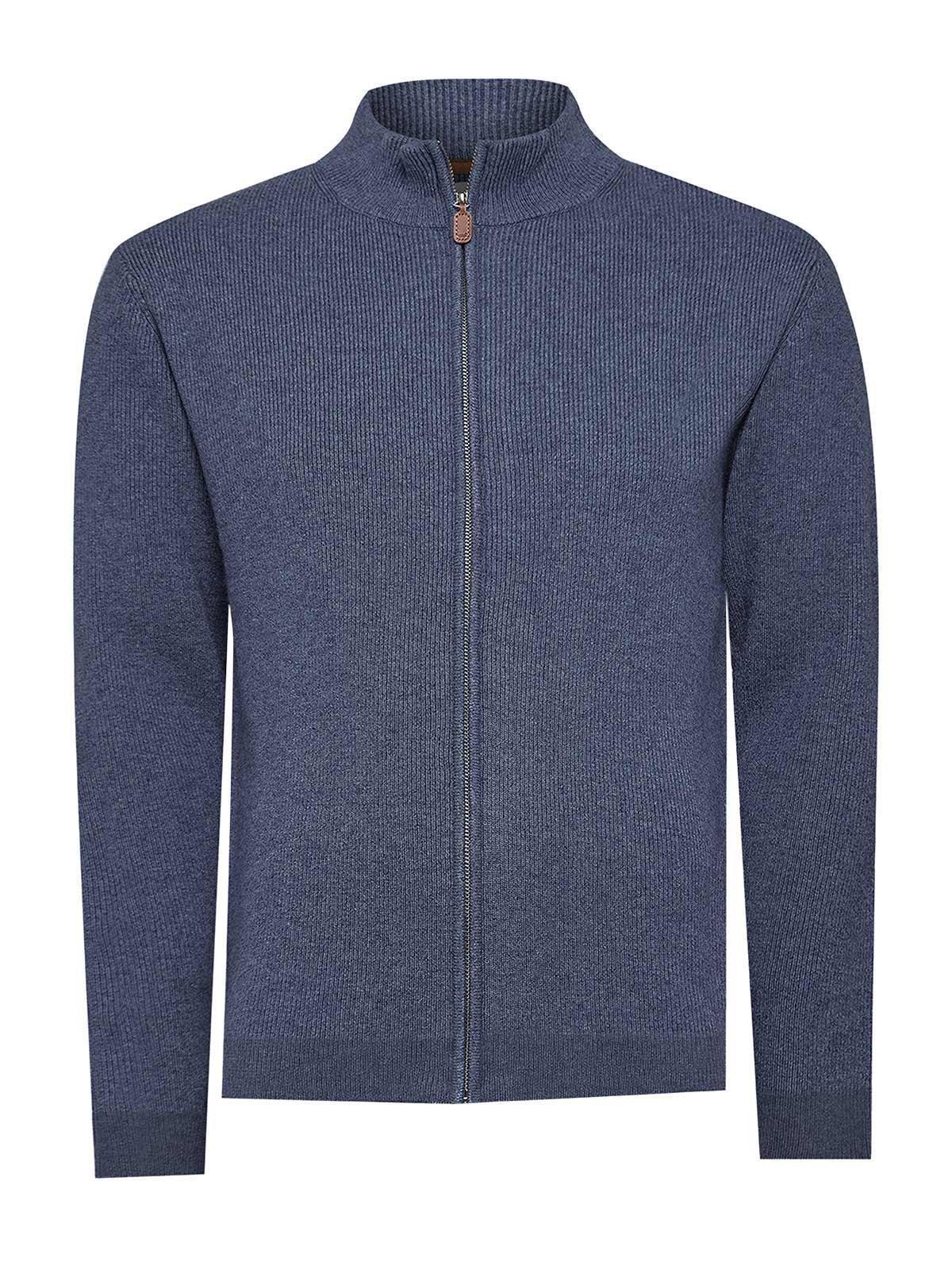 Chaleco Lana Merino Hombre Massafull Celeste-0
