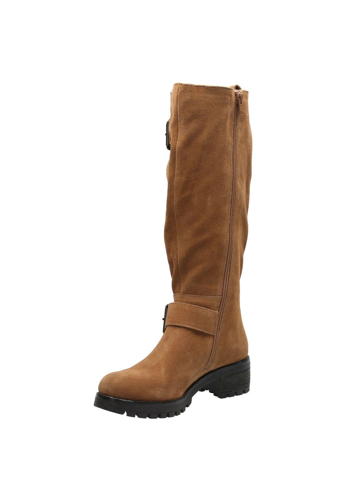 Bota Cuero Mujer Ester Café-4
