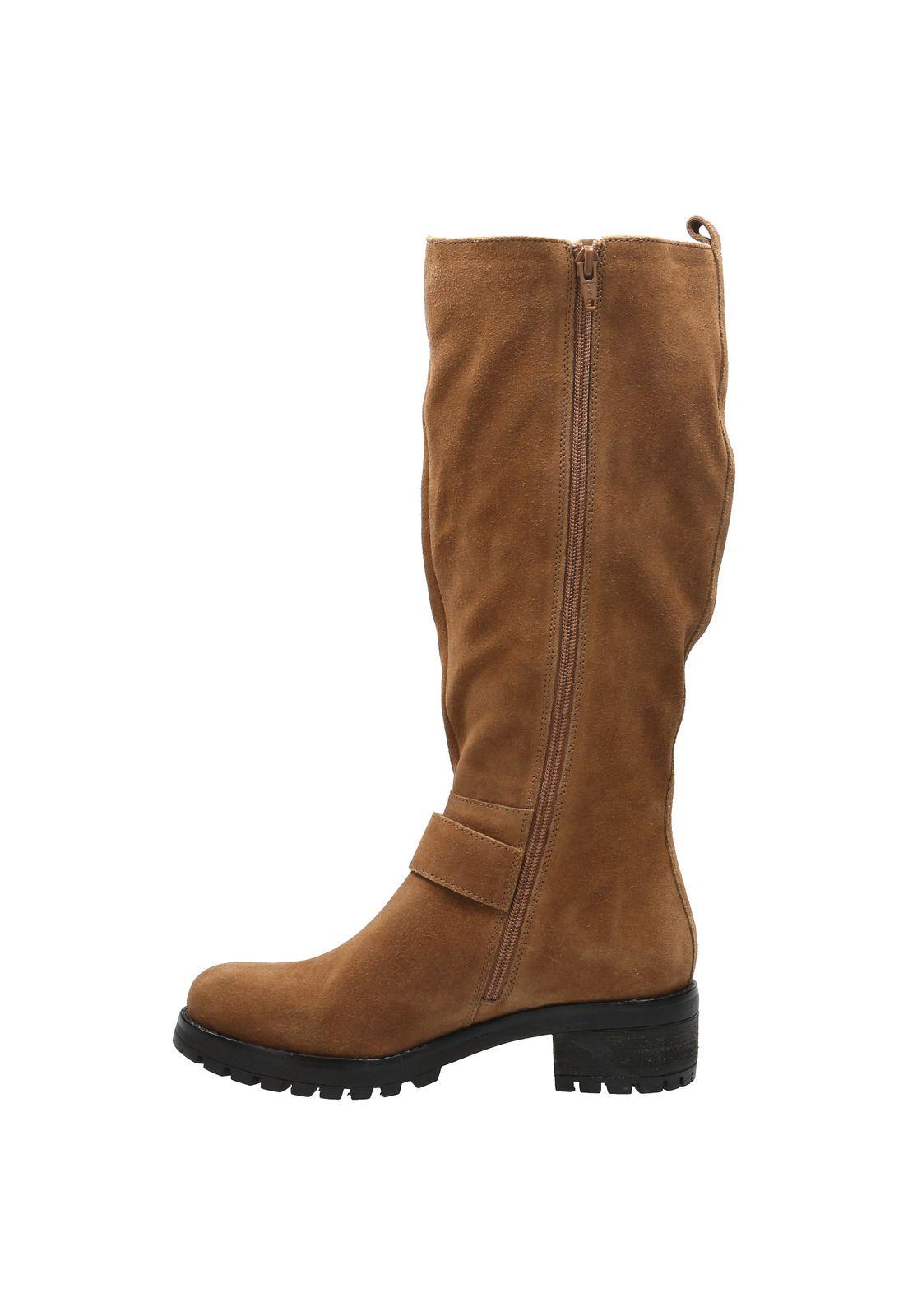 Bota Cuero Mujer Ester Café-5
