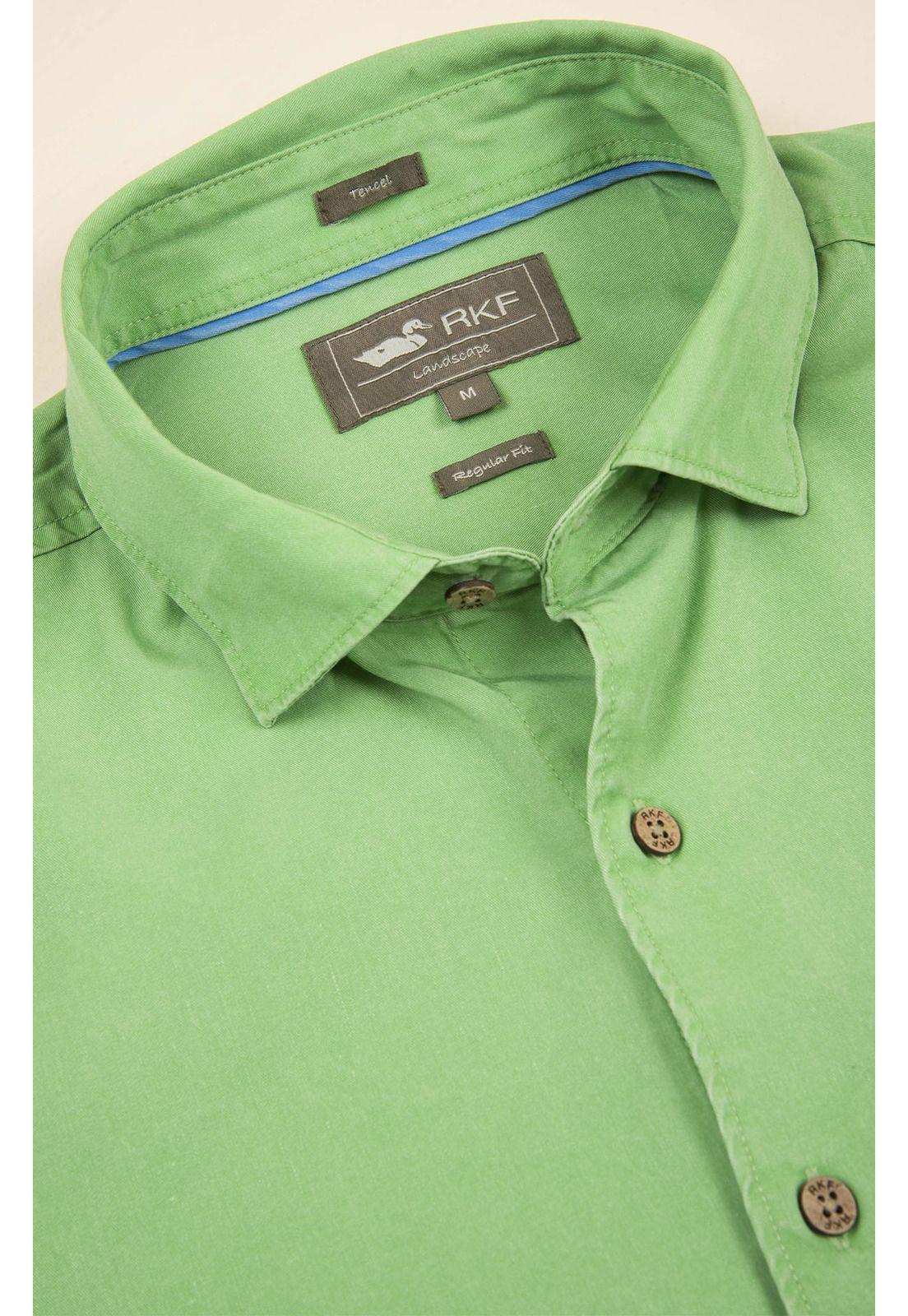 Camisa Tencel Hombre Weekend Verde-1