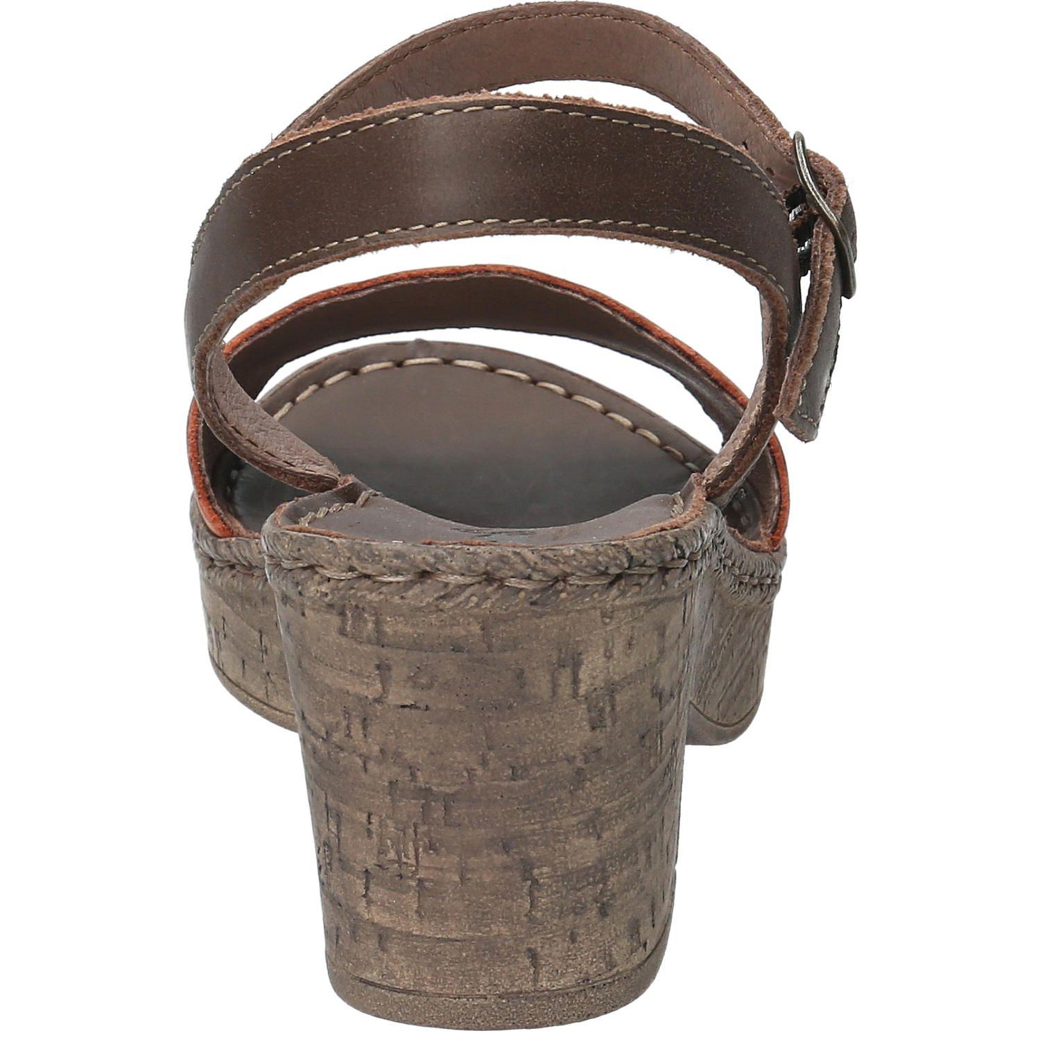 Sandalia Cuero Mujer Andre Naranja-6