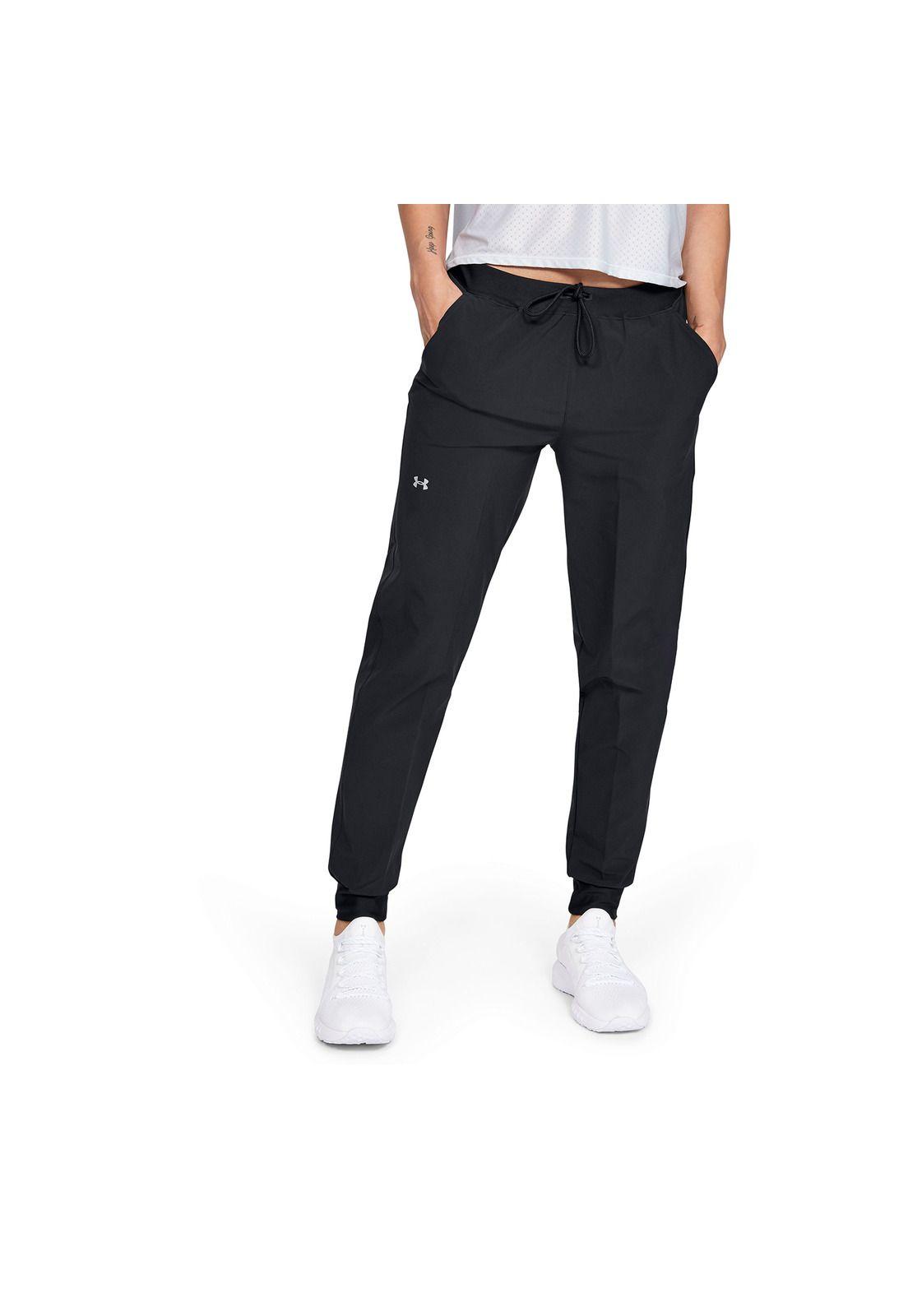 Pantalón Mujer UA Armour Sport Wove Negro-3