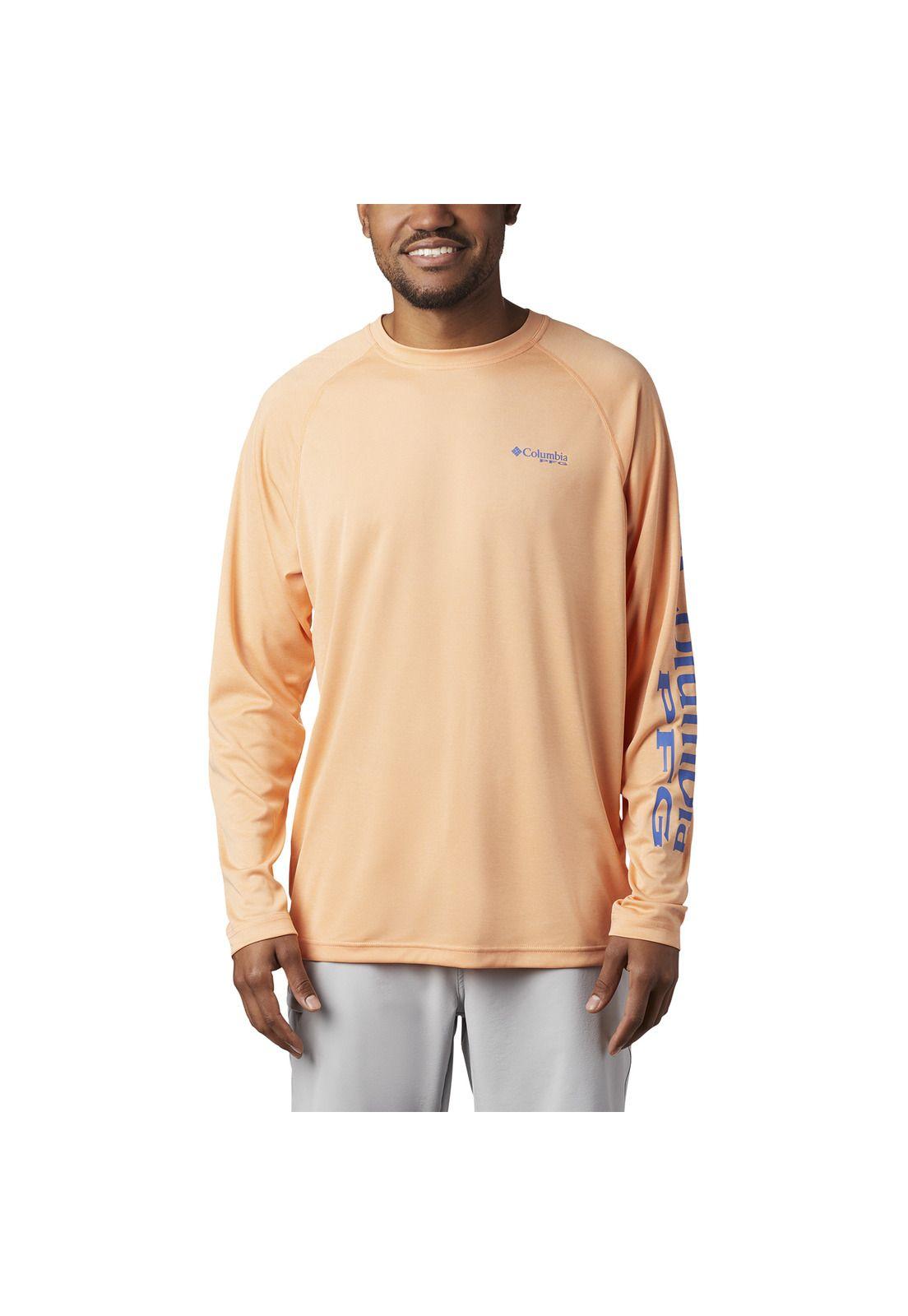 Polera Manga Larga Hombre Terminal Heat Rosado-0