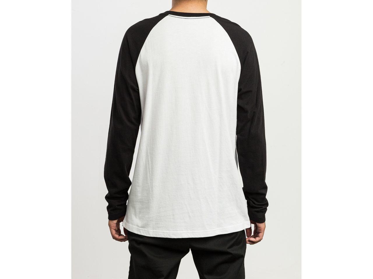 Polera Manga Larga Big Rvca Ls White/Black-2
