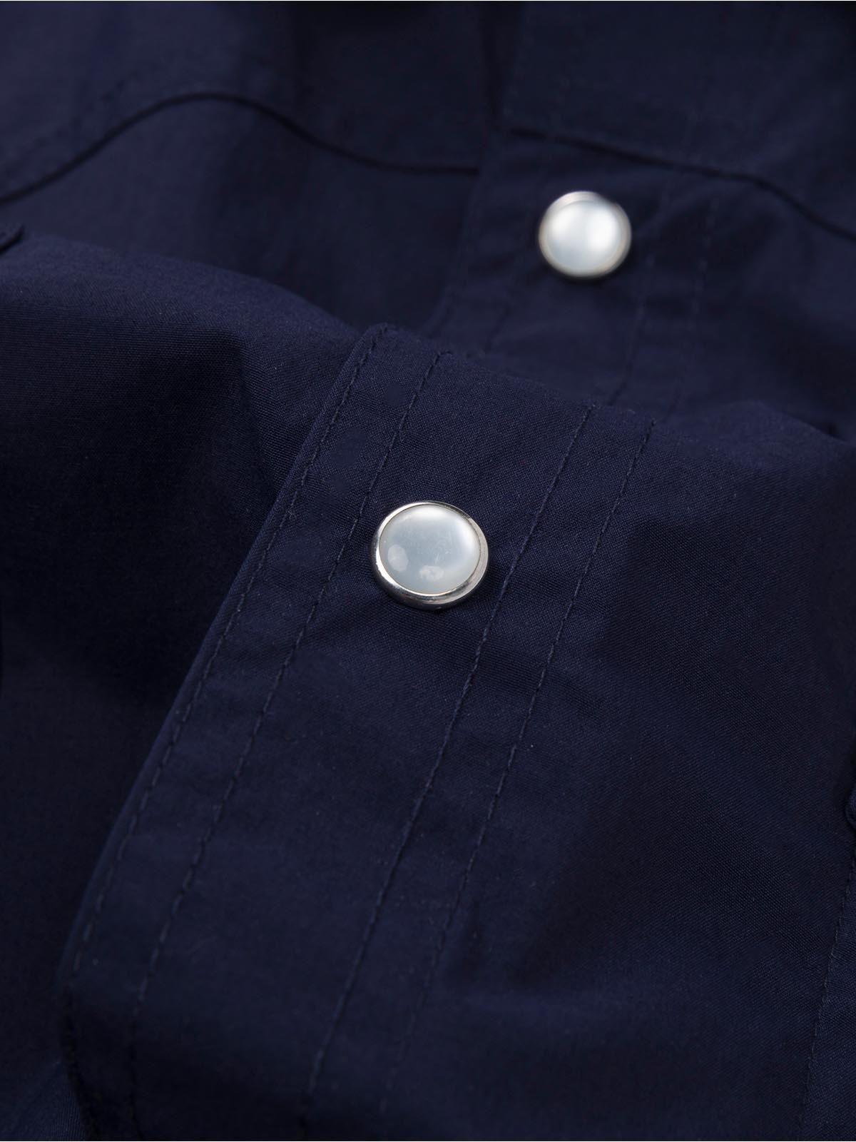 Camisa Lightweight Western Azul Marino Hombre-5