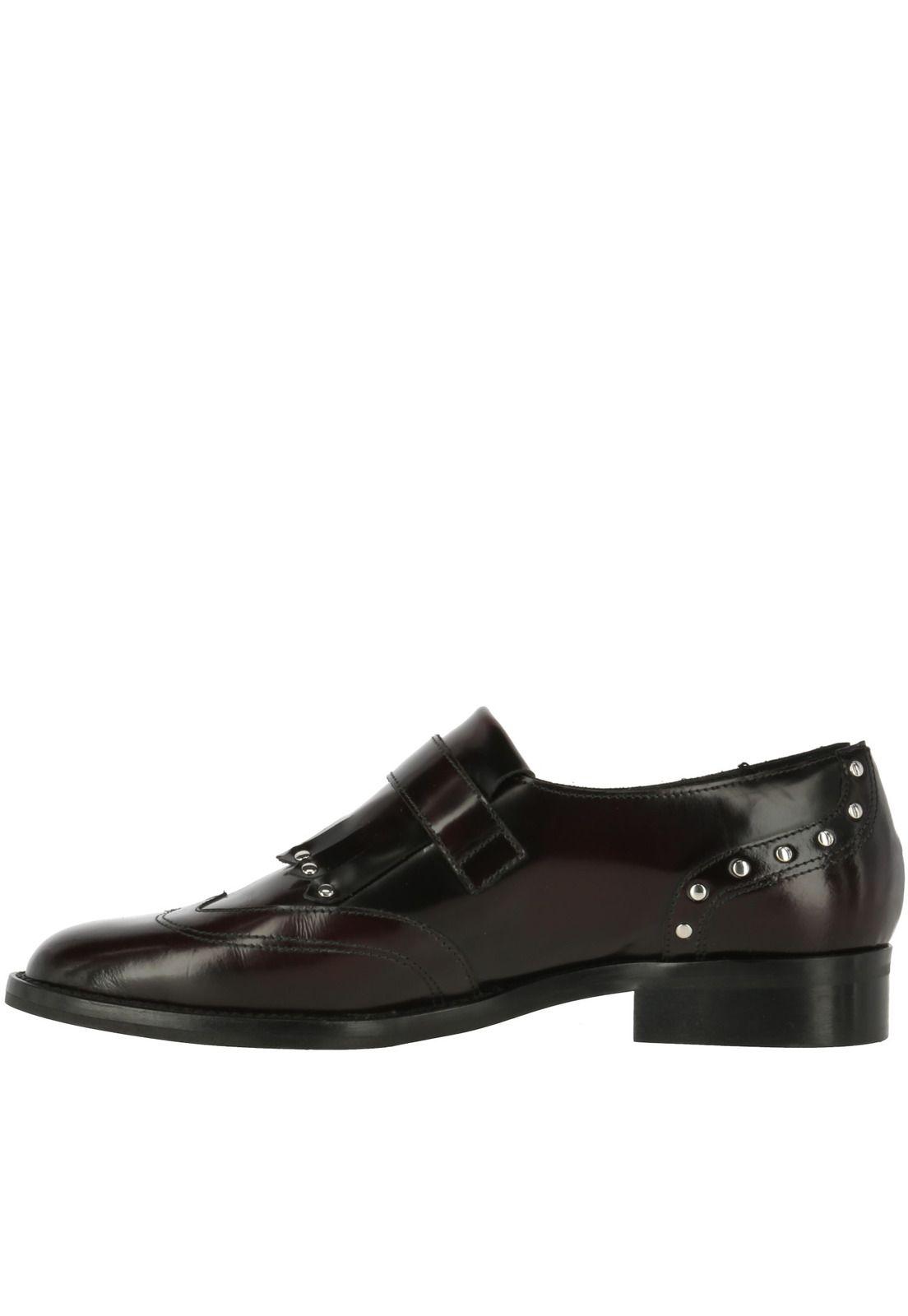 Zapatilla C/Cana Cuero Mujer Ansgar Burdeo-2