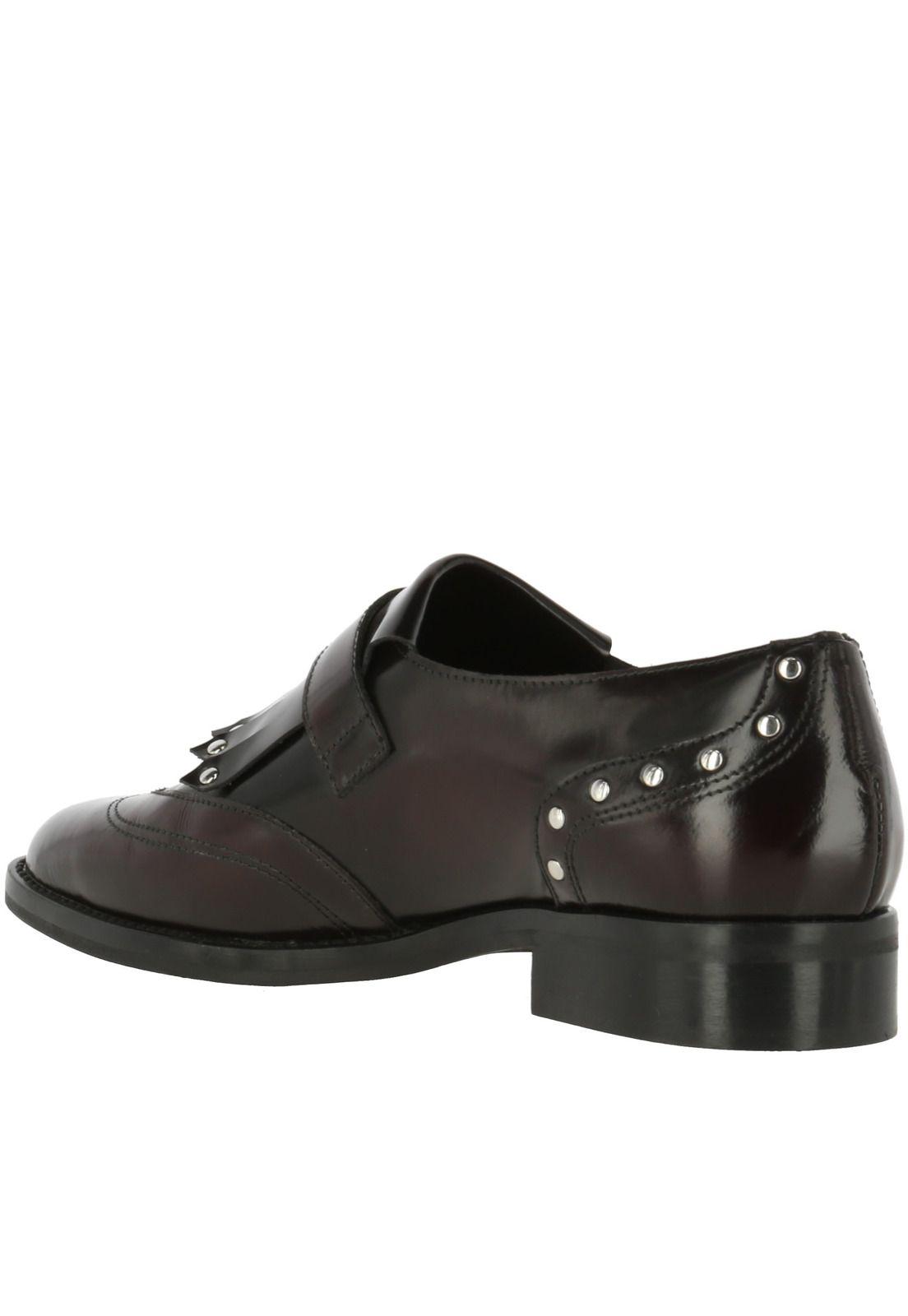 Zapatilla C/Cana Cuero Mujer Ansgar Burdeo-4