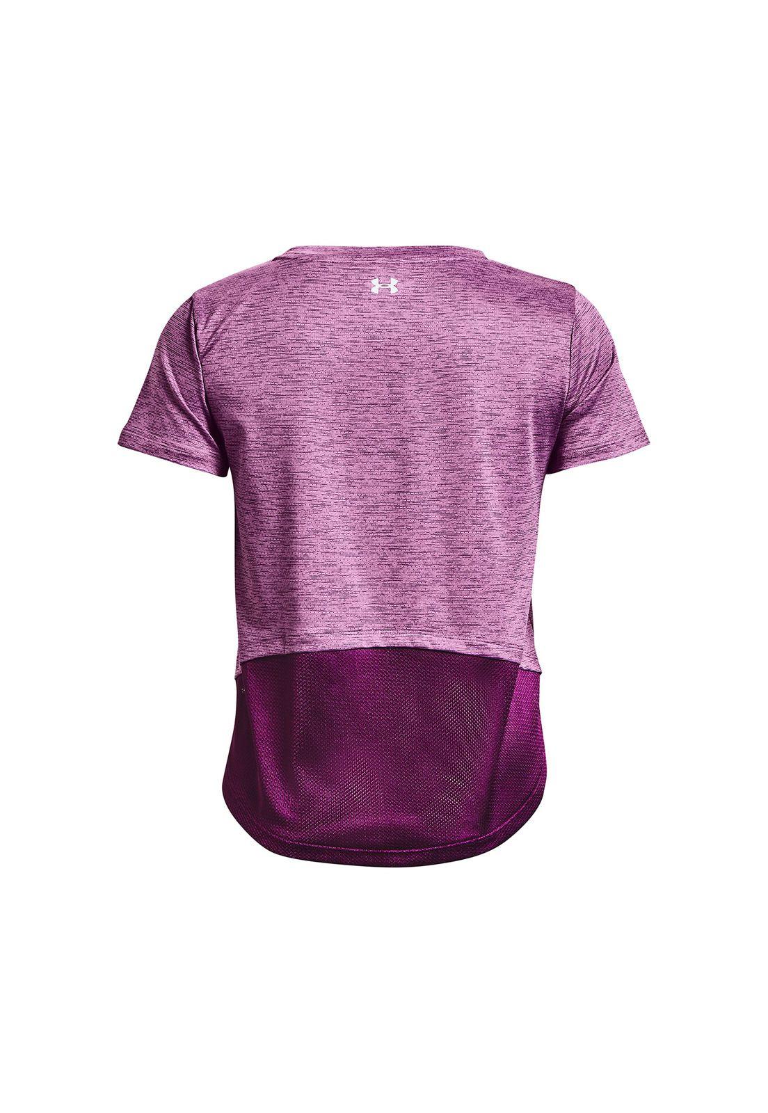 Polera M/C Mujer UA Tech Vent Ss Morado-1