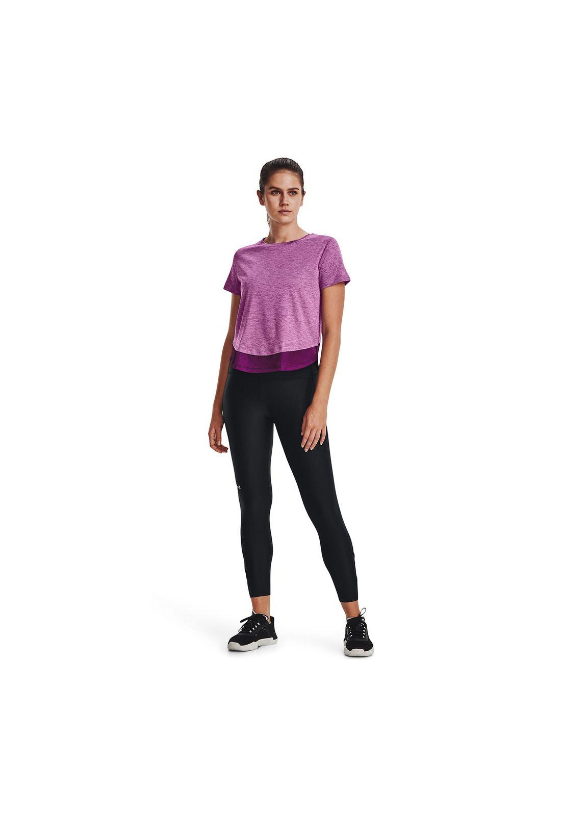 Polera M/C Mujer UA Tech Vent Ss Morado-4
