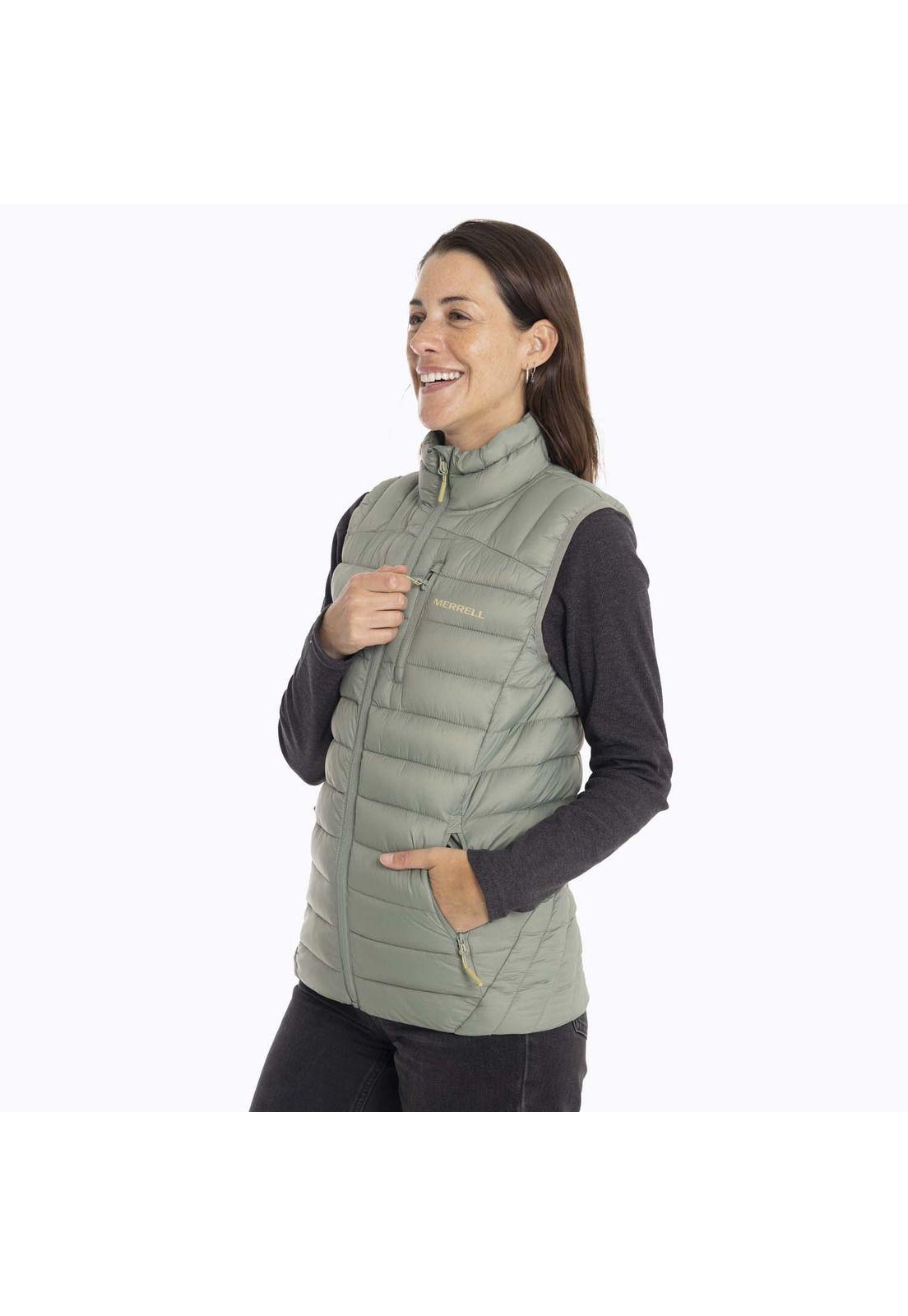 Parka Sin Mangas Mujer Innoko Vest Verde Merrell-1