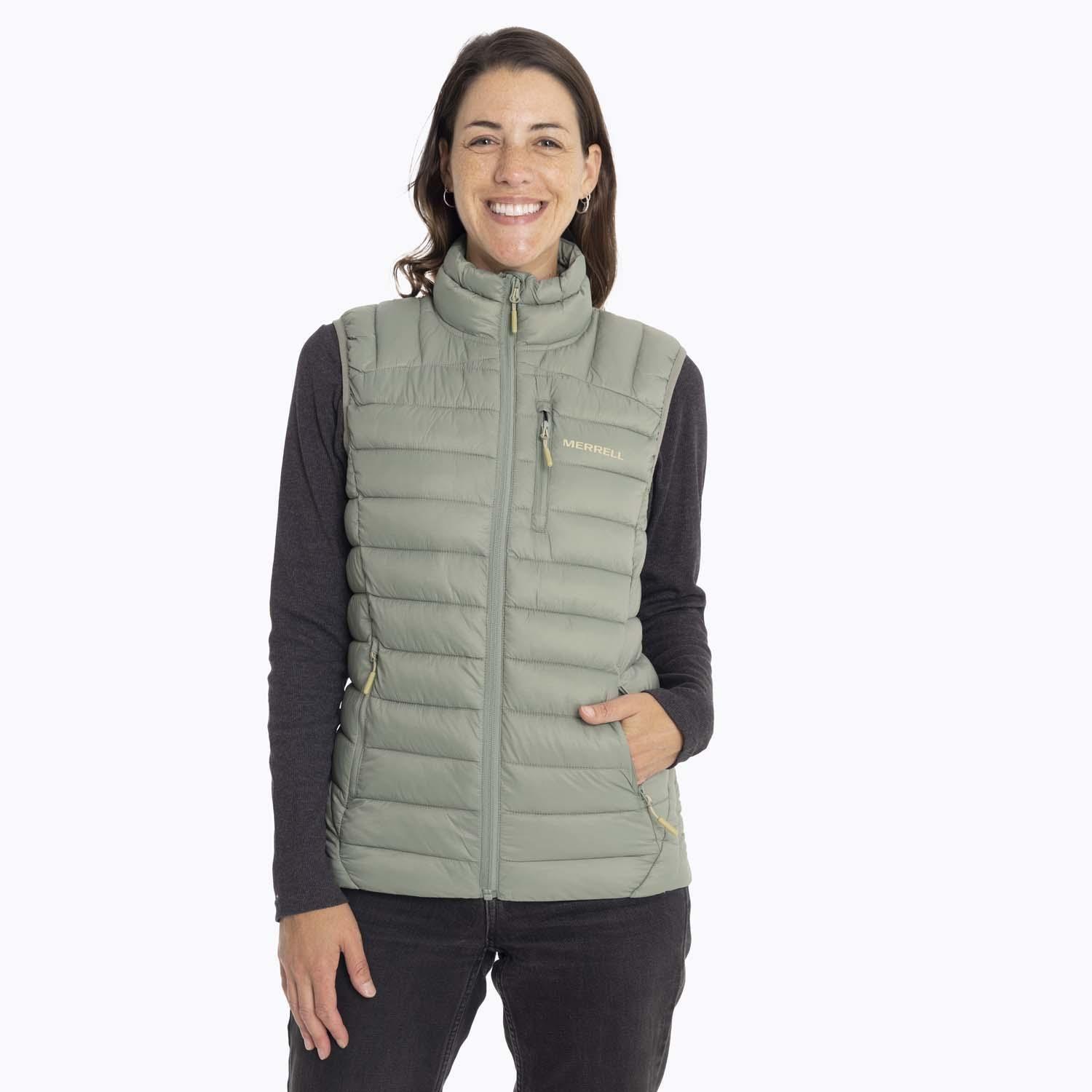 Parka Sin Mangas Mujer Innoko Vest Verde Merrell-0