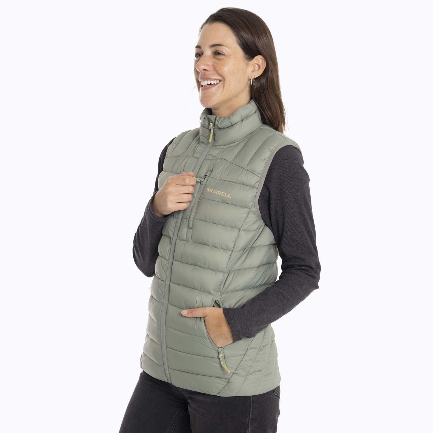 Parka Sin Mangas Mujer Innoko Vest Verde Merrell-1