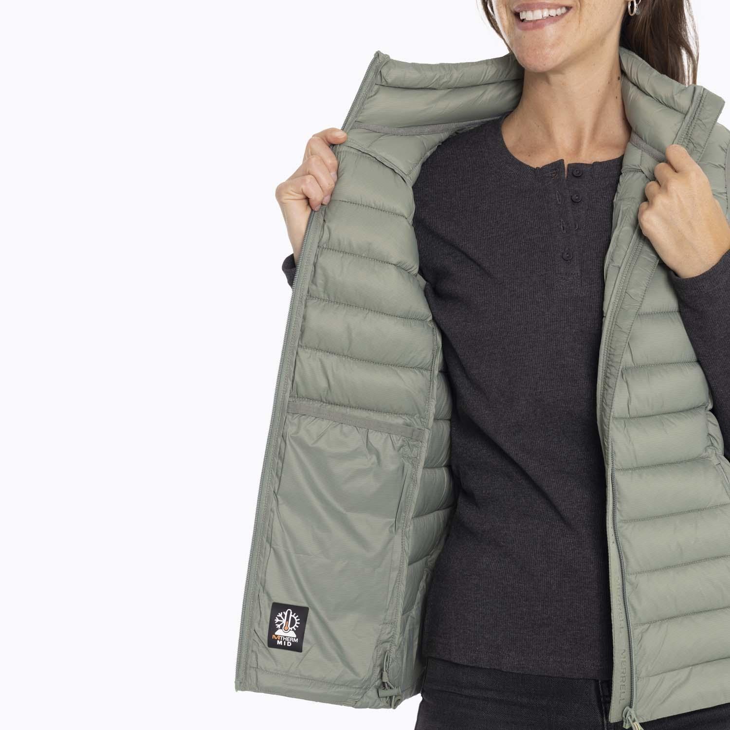 Parka Sin Mangas Mujer Innoko Vest Verde Merrell-4