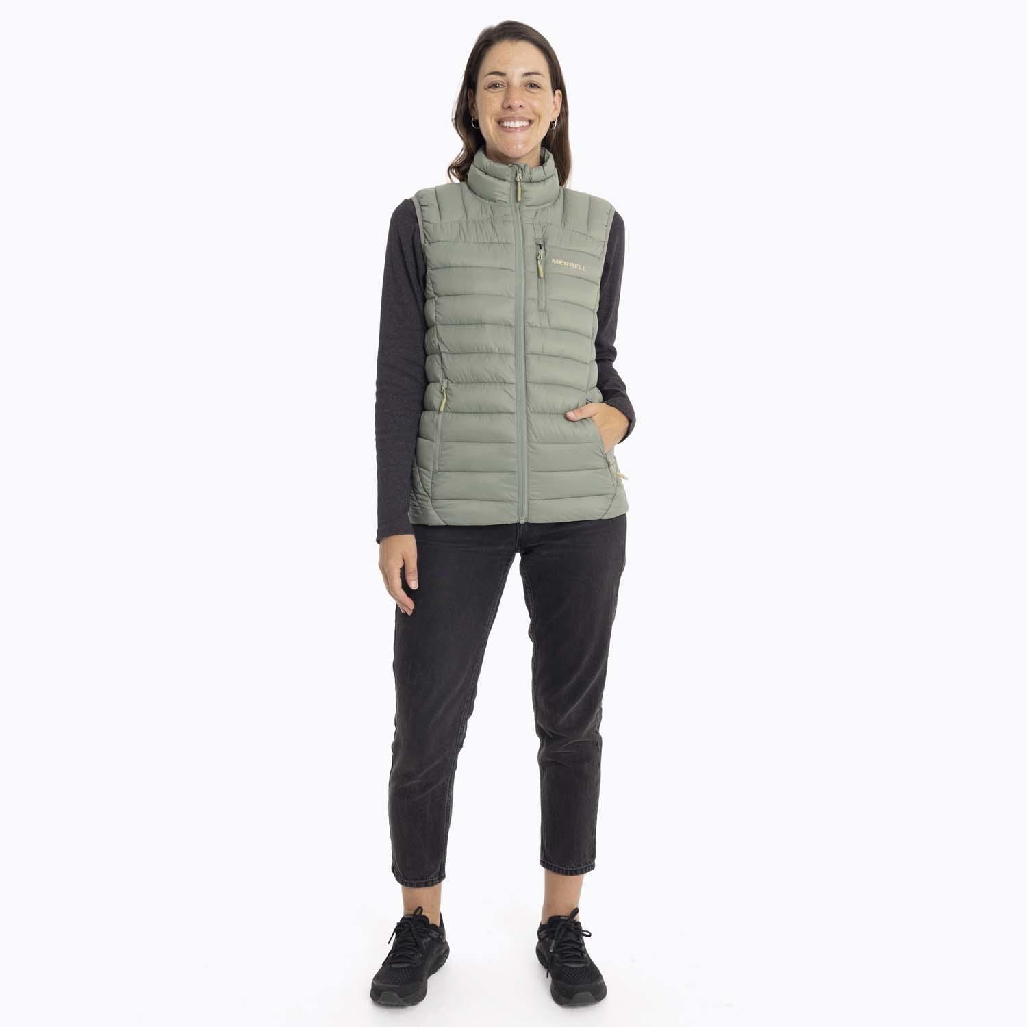 Parka Sin Mangas Mujer Innoko Vest Verde Merrell-8