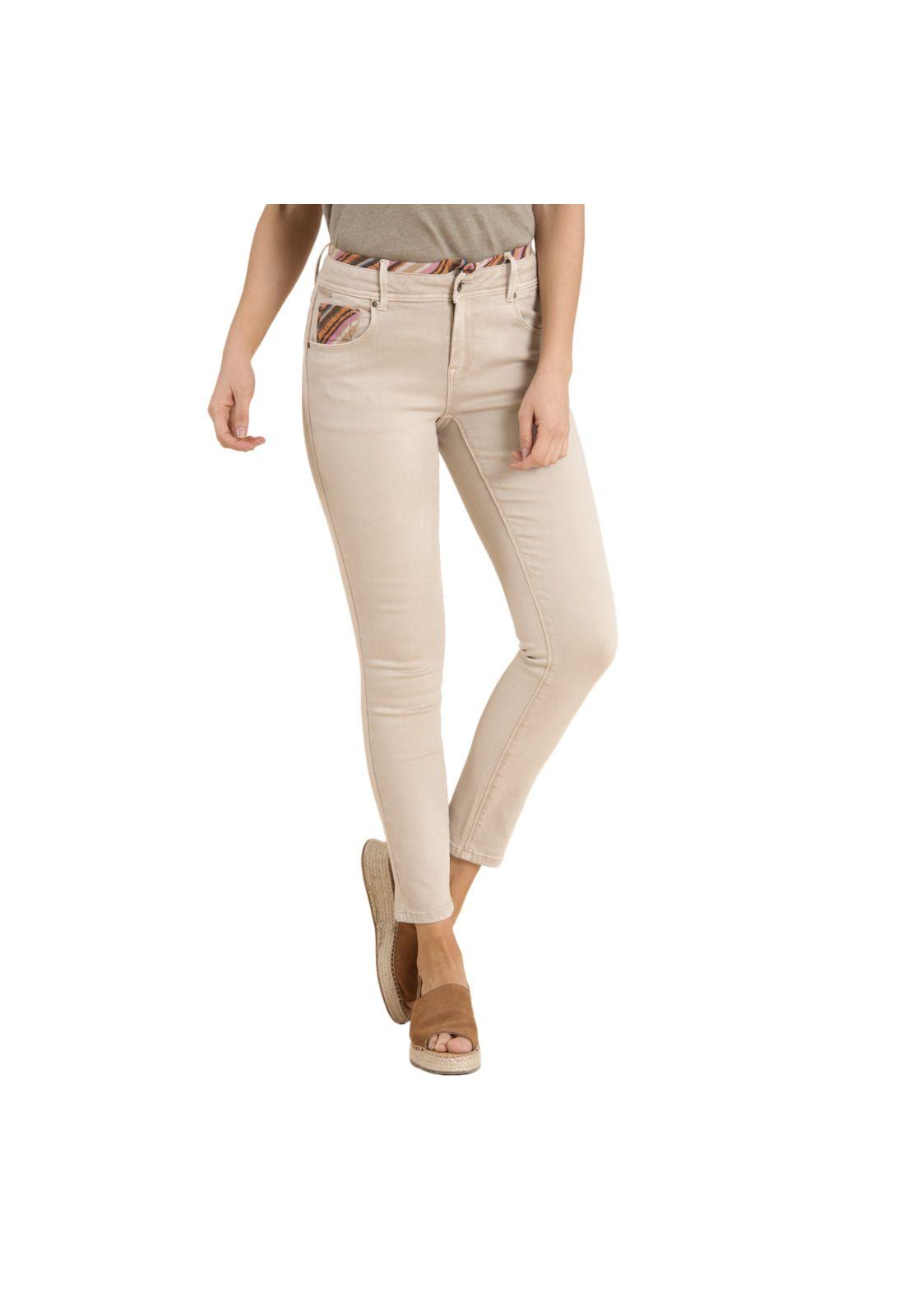 Jeans Mujer Olivia Beige-0