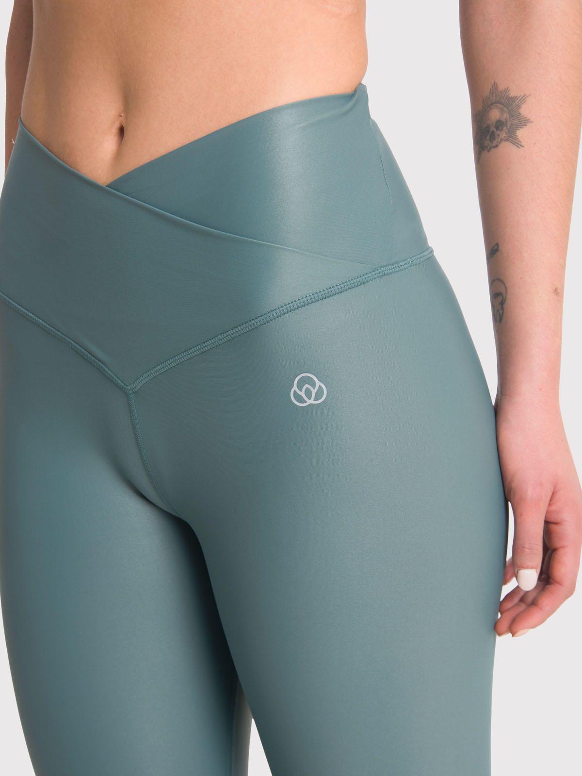 Calza deportiva 7/8 Mujer Hr Ank Leg Eva II Verde-5