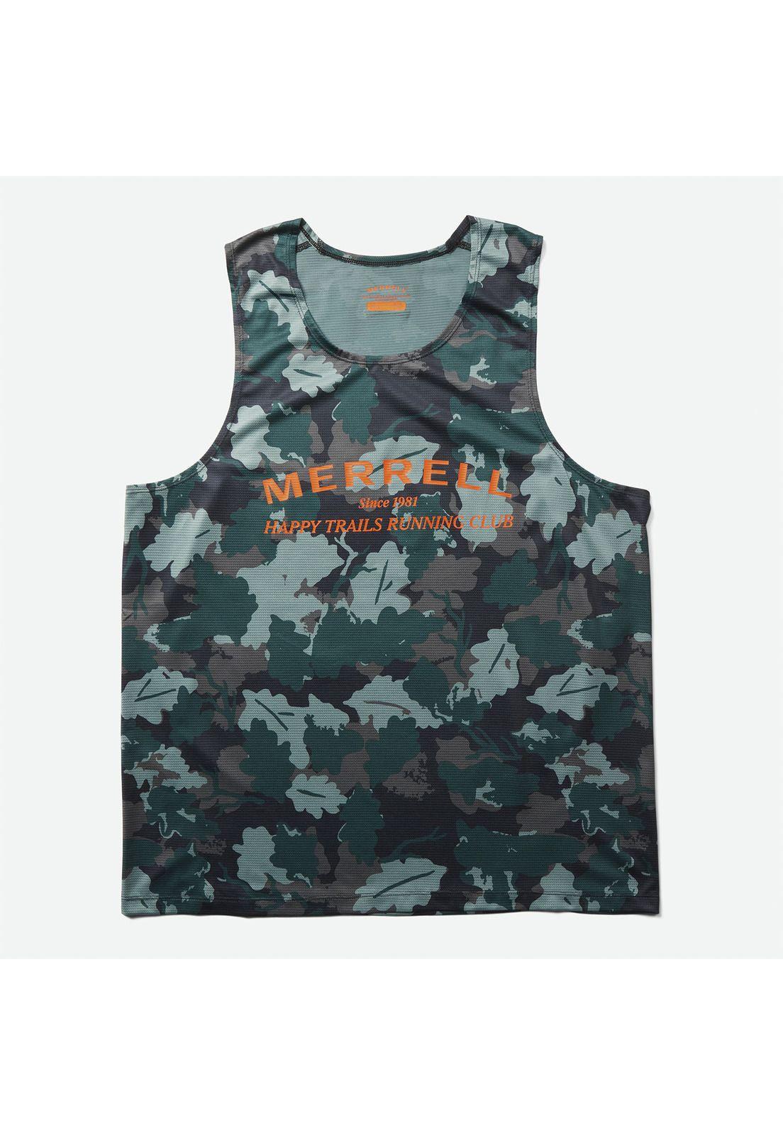 Polera S/M Hombre Trail Running Single Verde-0