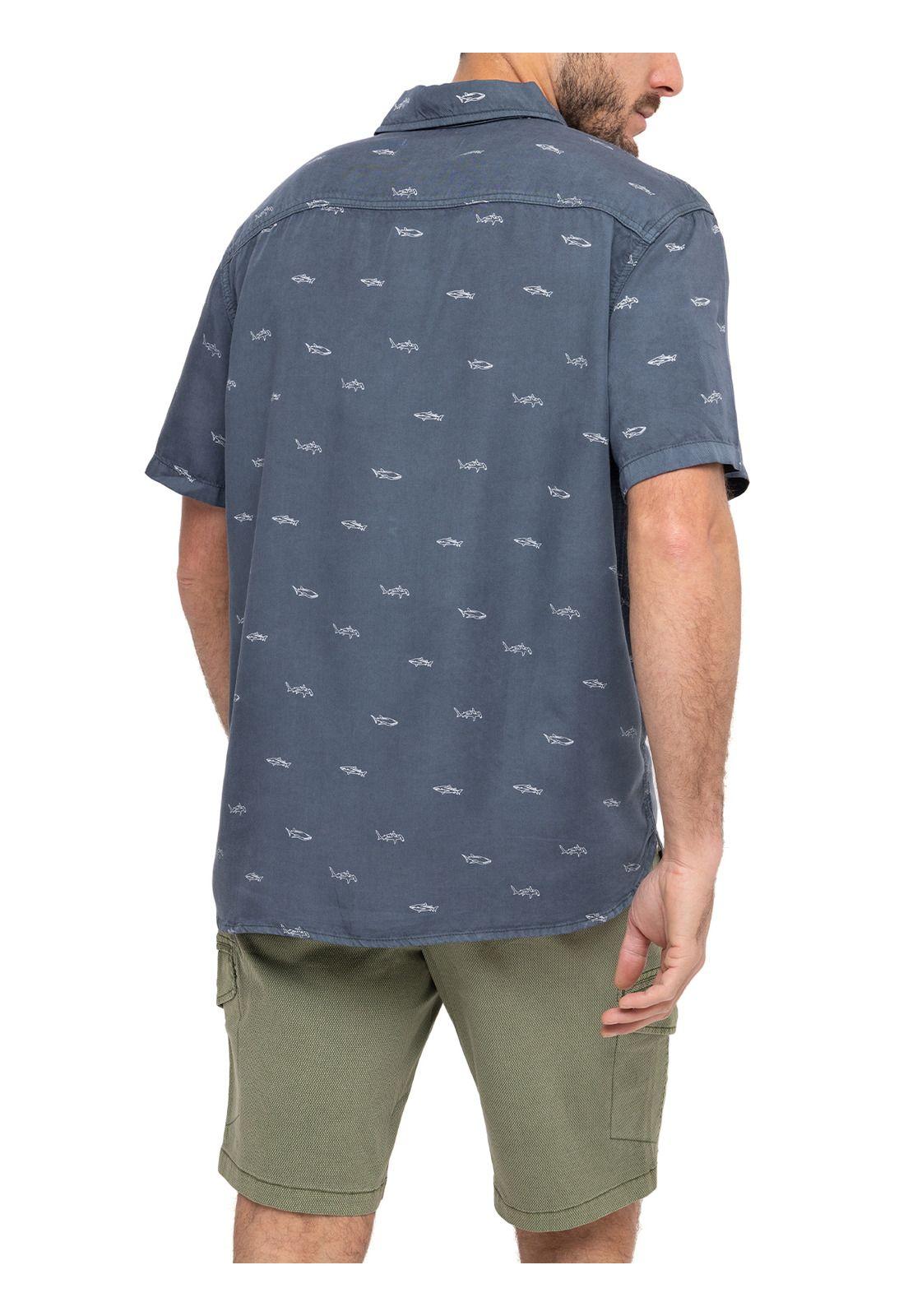 Camisa Tencel Denimprint Azul Marino Hombre-7