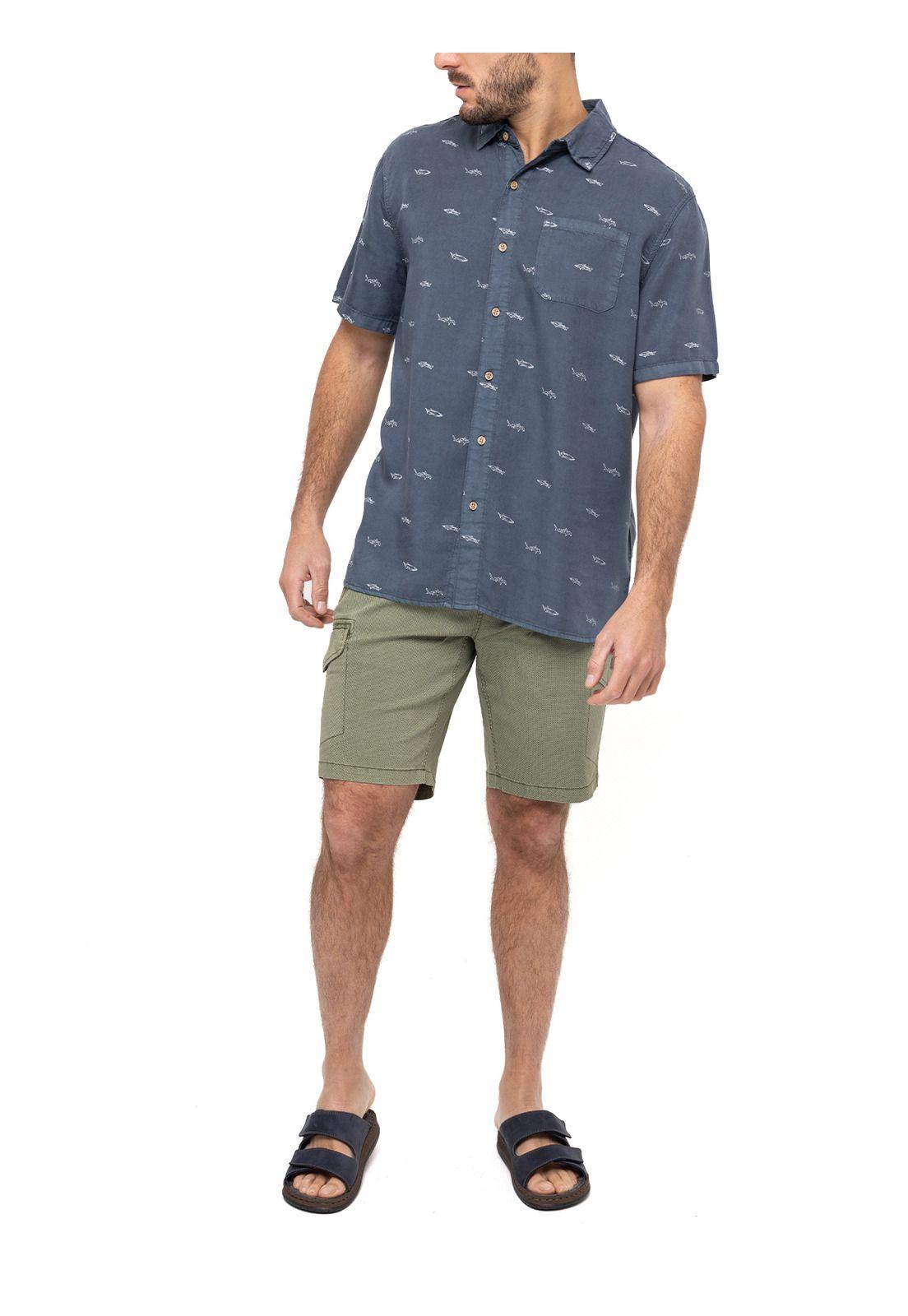 Camisa Tencel Denimprint Azul Marino Hombre-8