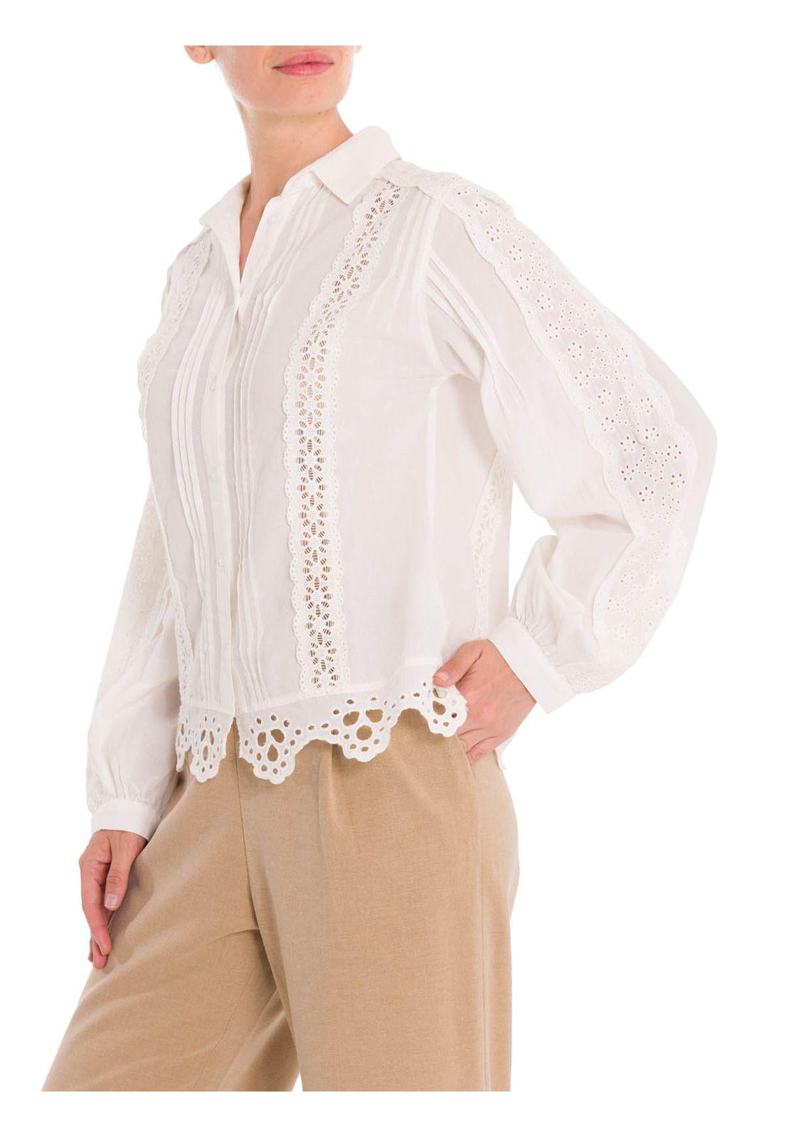 Blusa Algodón Orgánico Mujer Yart Blanco-1