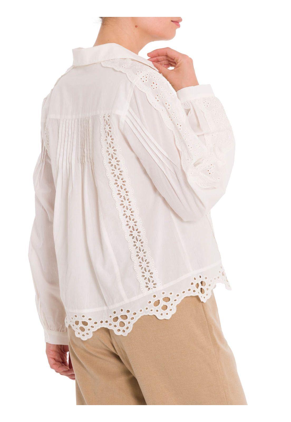 Blusa Algodón Orgánico Mujer Yart Blanco-3