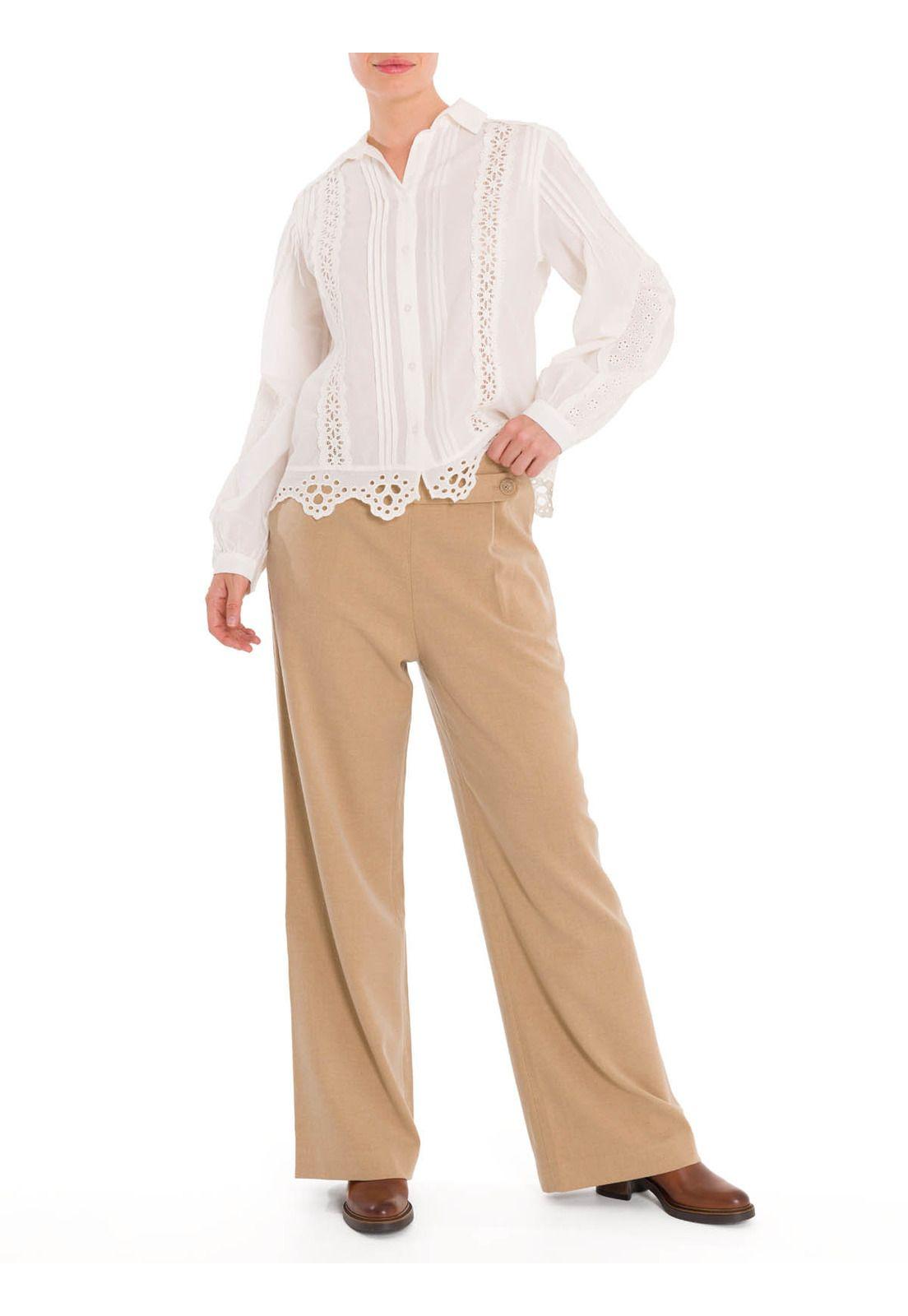 Blusa Algodón Orgánico Mujer Yart Blanco-5