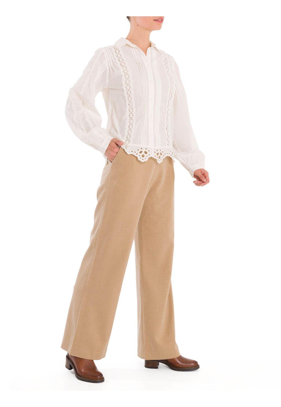 Blusa Algodón Orgánico Mujer Yart Blanco-6