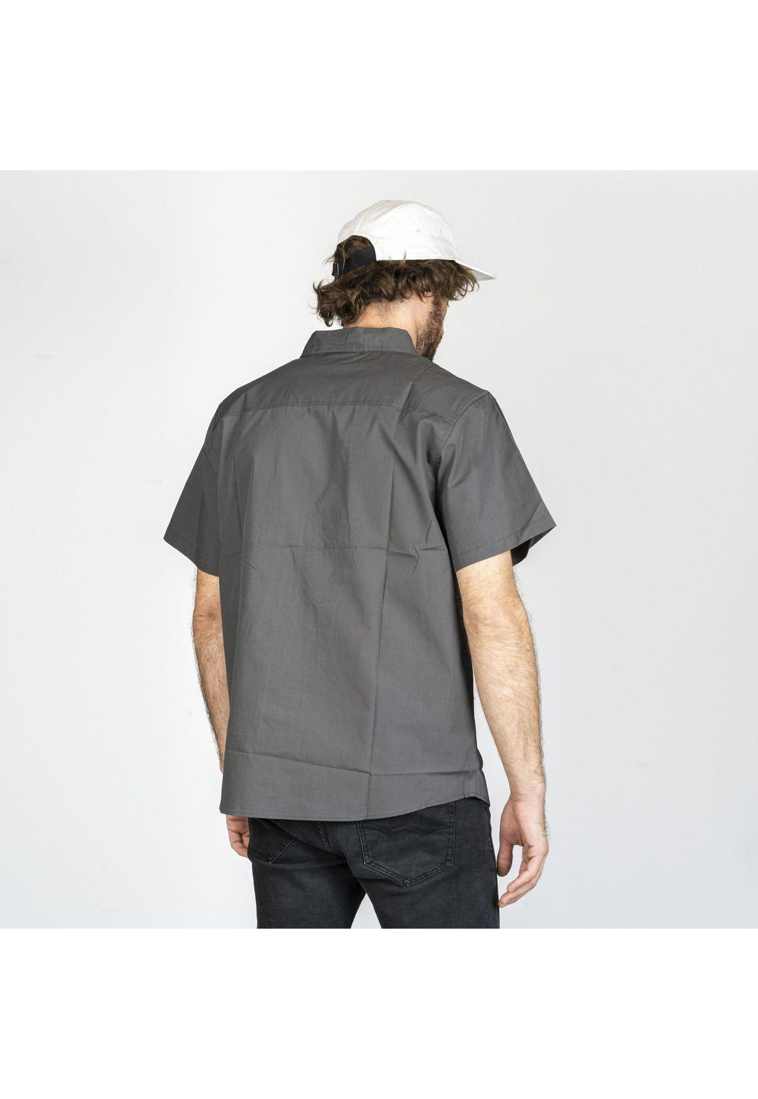 Camisa M/C Hombre Puelo Gris-2