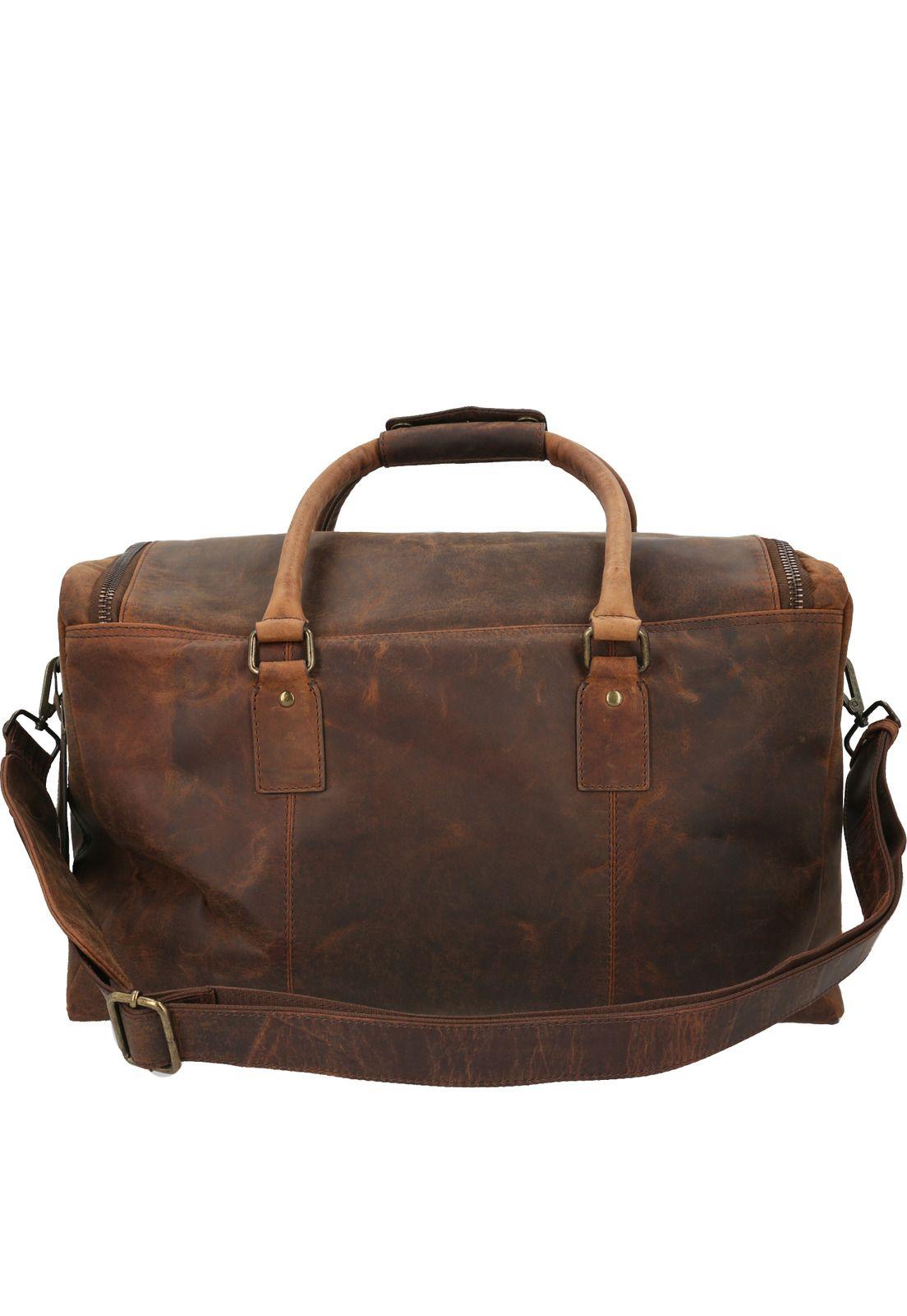 Bolso Cuero Unisex Oh Obi Weekend Café-2