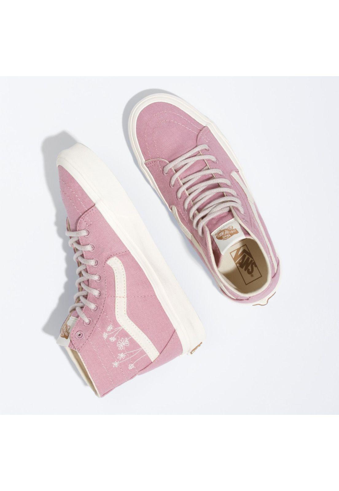 Zapatilla Unisex Sk8-Hi Tap Ecotheory Flowers Lila-1