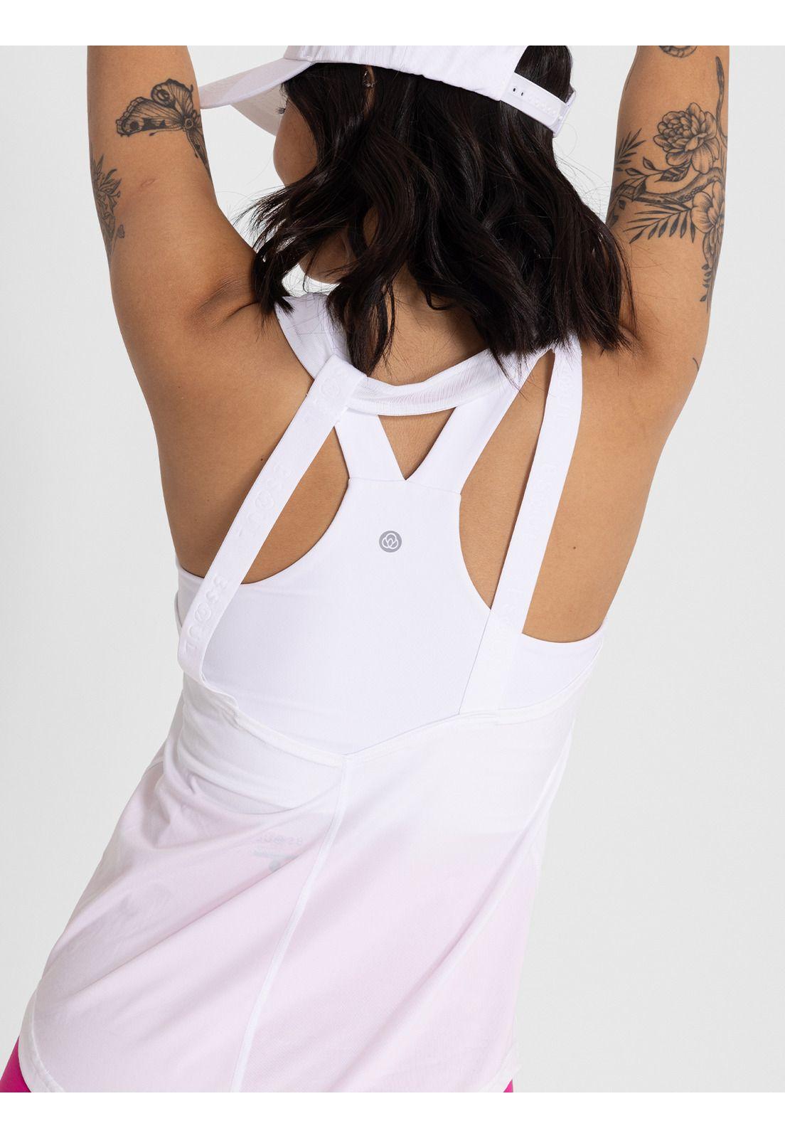 Polera Sin Mangas Training Tank Blanco Mujer-5