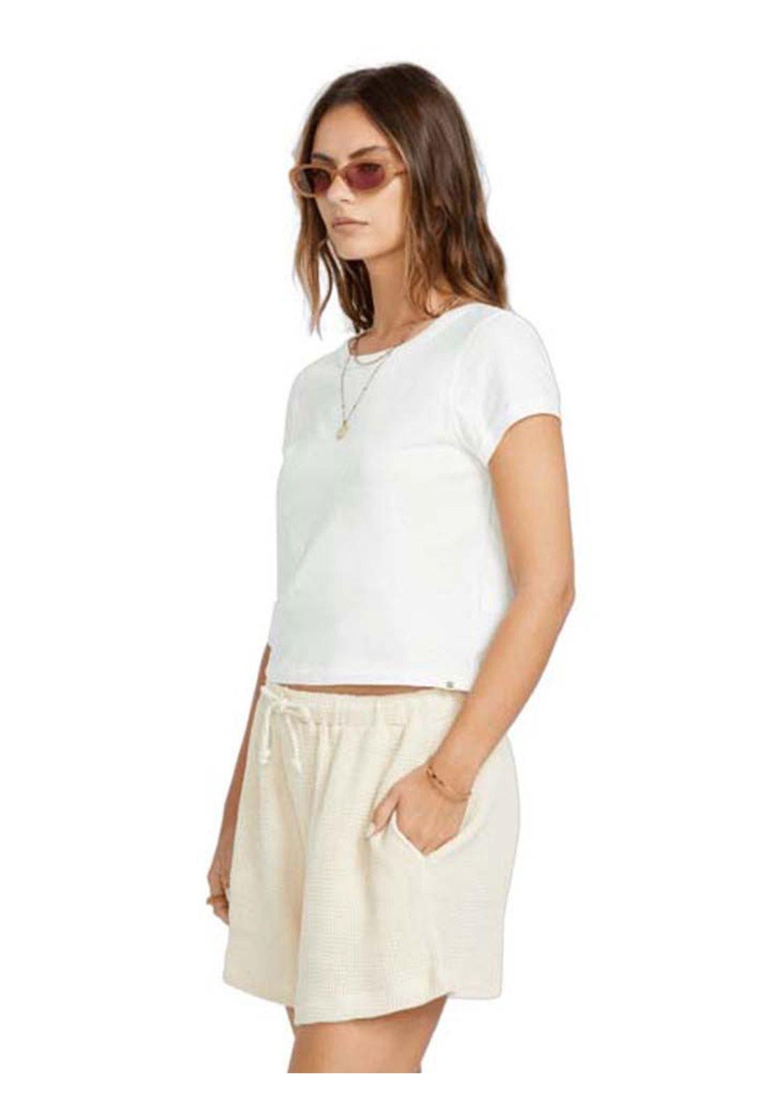Polera Manga Corta Mujer Daily Blanca Billabong-1