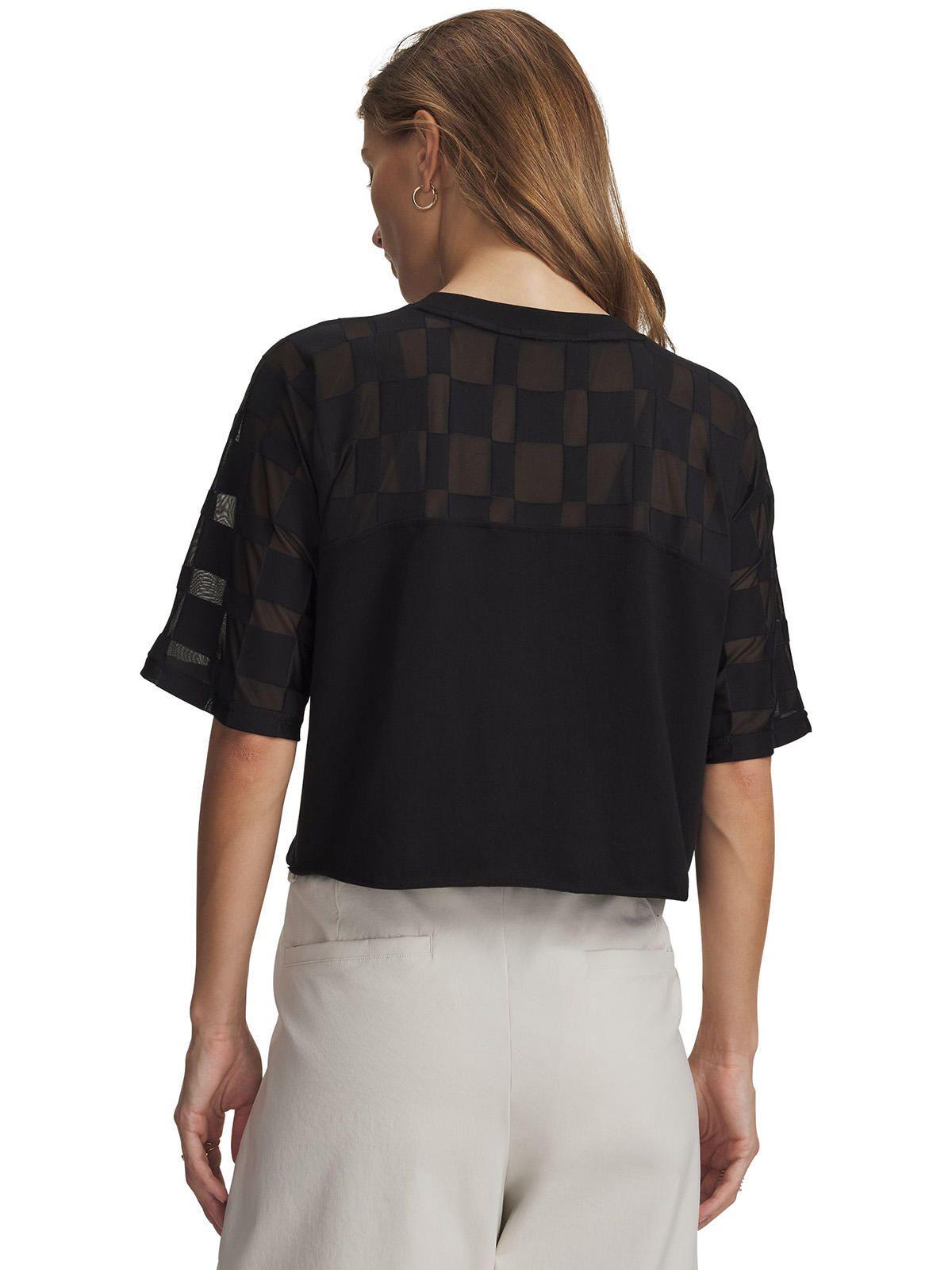 Polera M/C Mujer Burnout 96 Negro-1