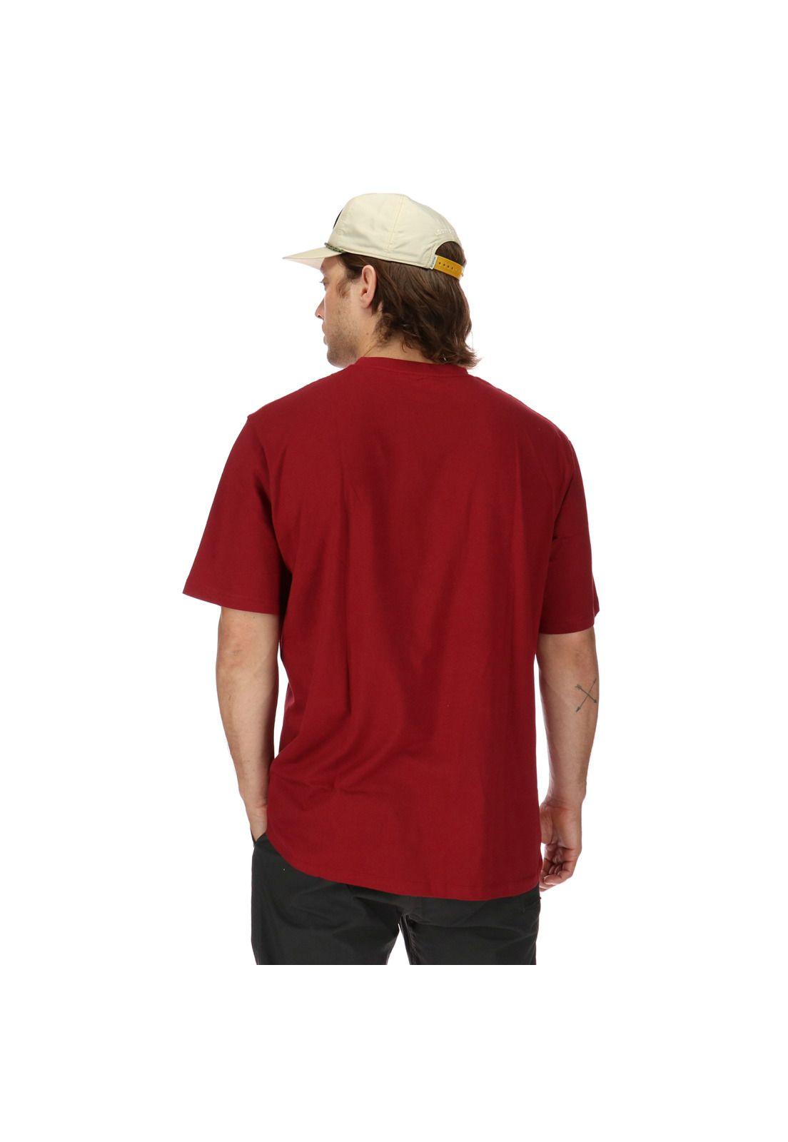 Polera M/C Vertical Mountain Rojo-2
