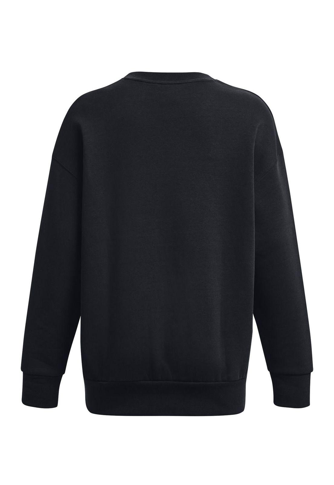 Polerón Oversize Icon Fleece mujer Negro-1