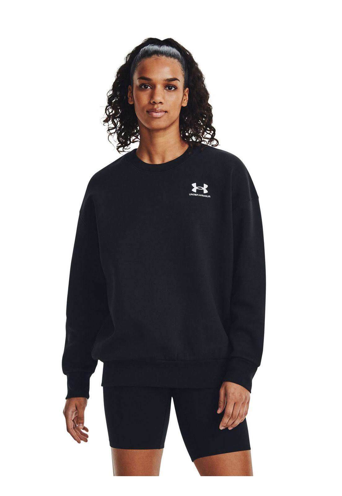Polerón Oversize Icon Fleece mujer Negro-3