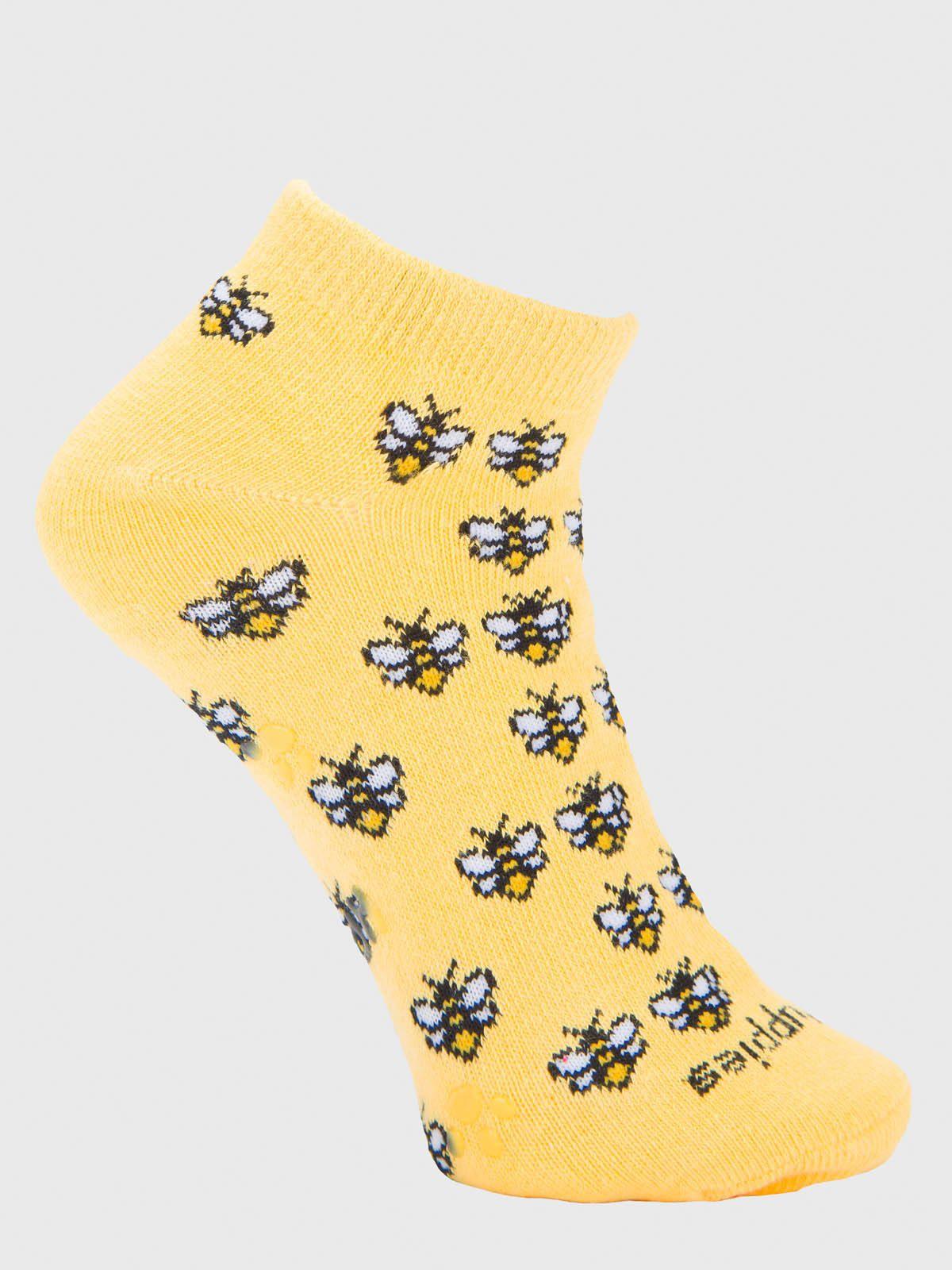 Calcetin Algodón Niña Ped Bees Amarillo-0