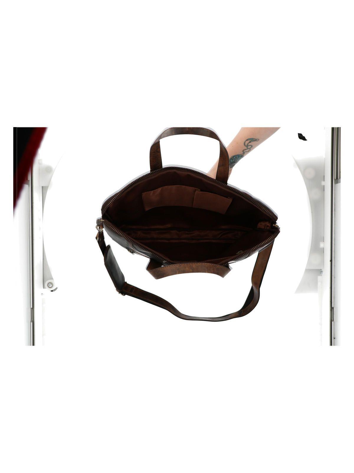 Maletin Cuero Hombre Tc Tivoli Bag Café-4