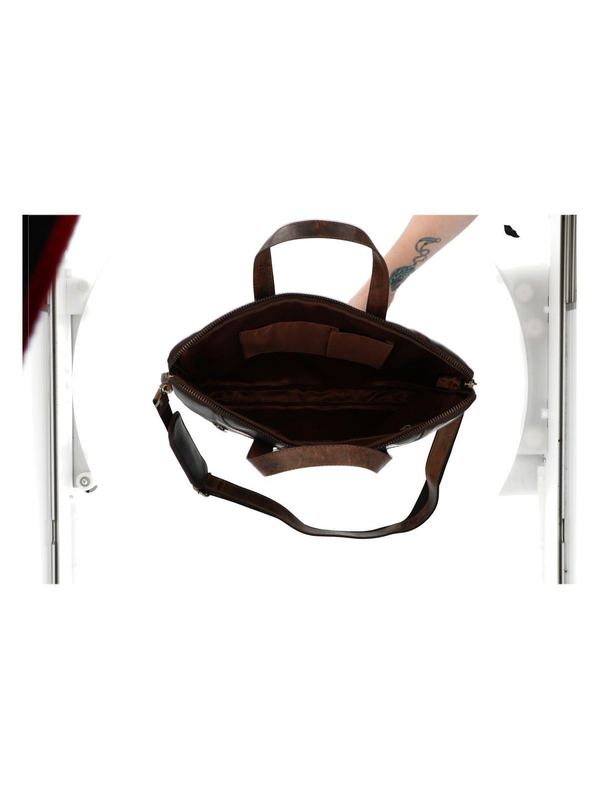 Maletin Cuero Hombre Tc Tivoli Bag Café-5